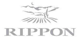 Rippon logo featuring a mountain landscape and a stylized body of water or river.