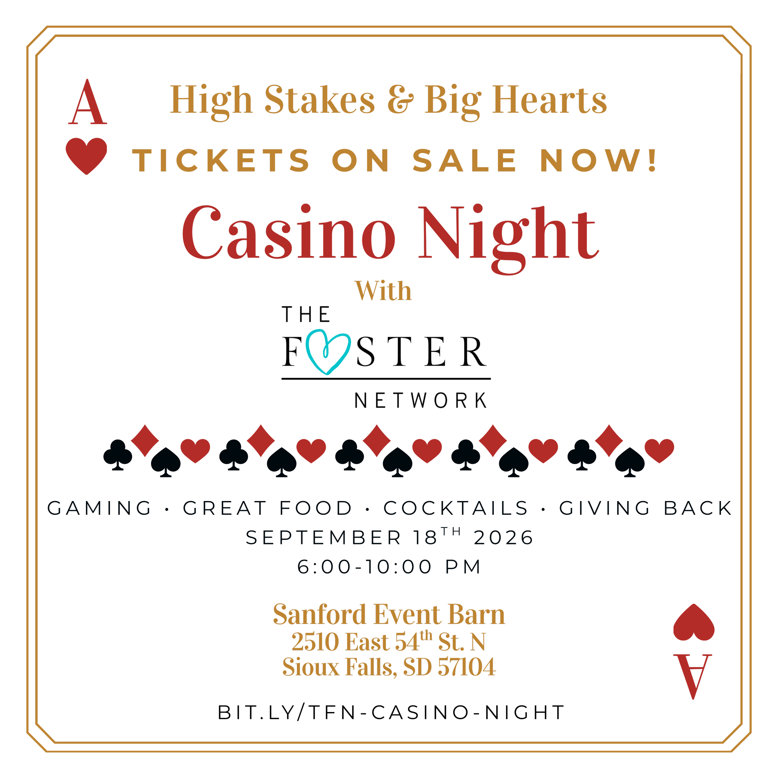 High Stakes & Big Hearts Casino Night Fundraiser