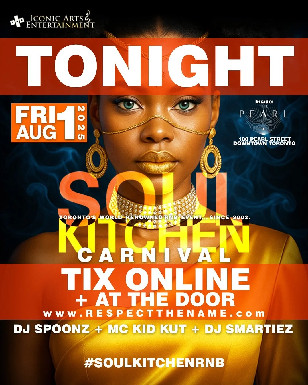 It&rsquo;s TIME. SOUL KITCHEN CARNIVAL returns for the 1st time in 2 years. PREPARE to lose your voice. Bring an extra shirt for the car ride home. We throw PARTIES. 

Spoonz.
The debut of Smartiez.
And the legend MC Kid Kut.

TICKETS STILL AVAILABLE