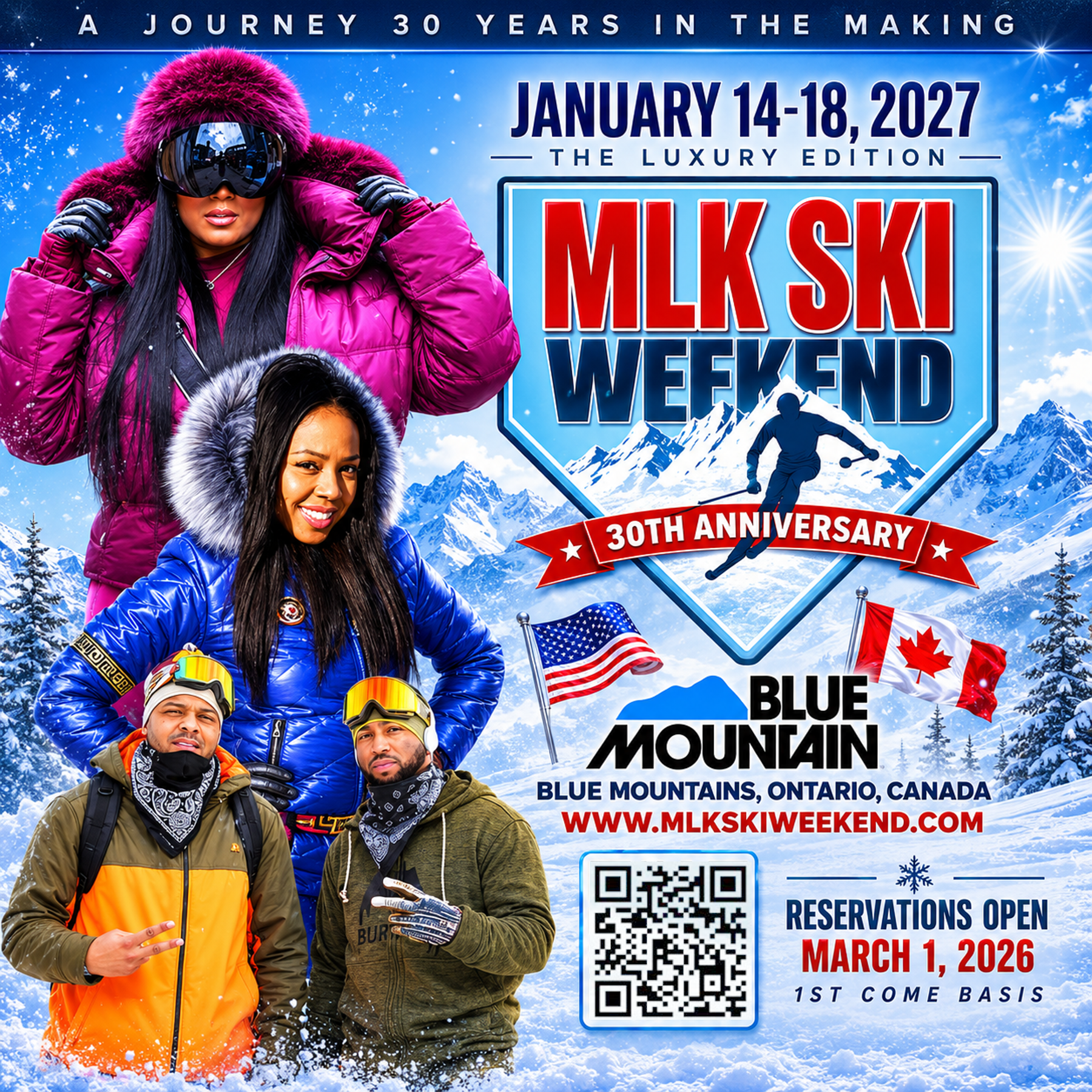 MLK SKI WEEKEND 2027 - 30 YEAR ANNIVERSARY