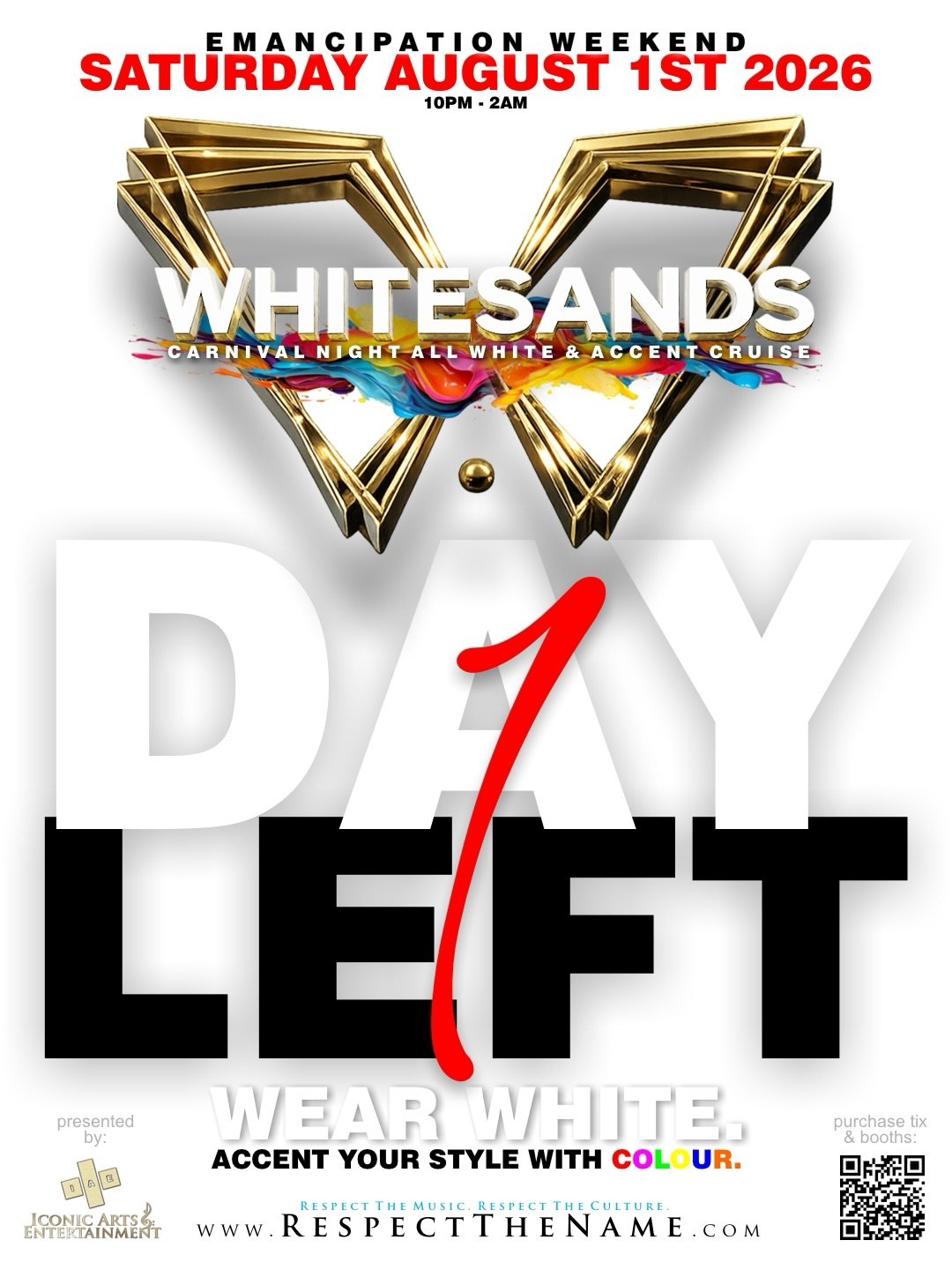 1 more sleep til Toronto Carnival Saturday and Whitesands!!!

Ticket link in bio.🔗

Use your favourite DJ&rsquo;s code for service charge free purchase.