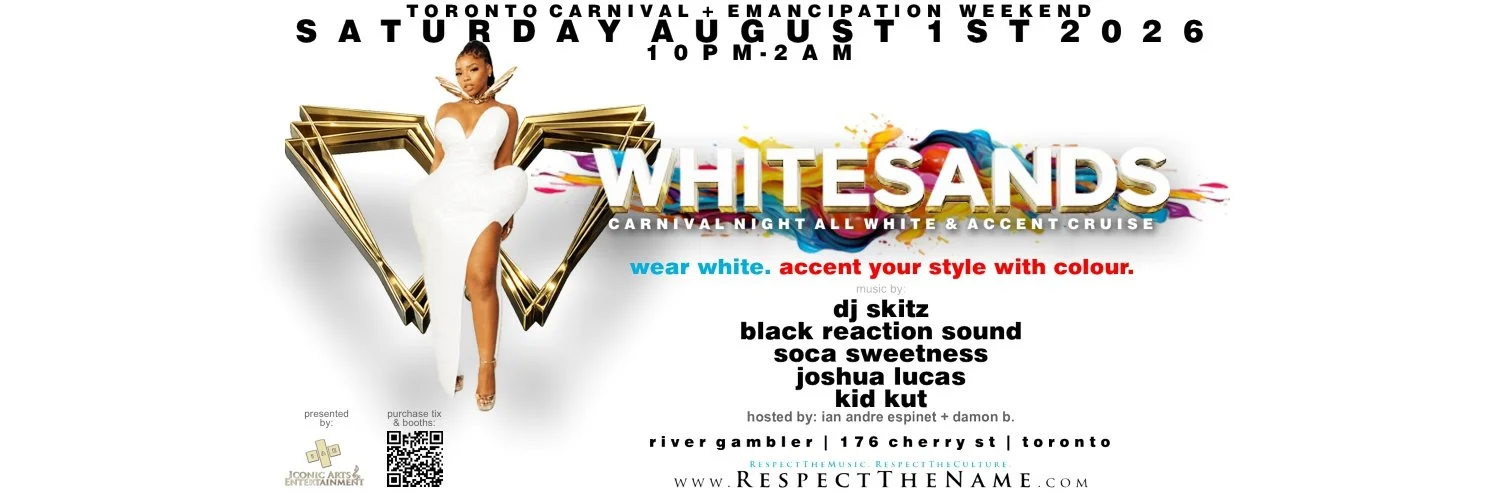 WhiteSands | Toronto Carnival Saturday’s premier all-white boat cruise aboard the River Gambler, featuring Canada’s top DJs, premium entertainment, Caribbean culture, and unforgettable waterfront nightlife.