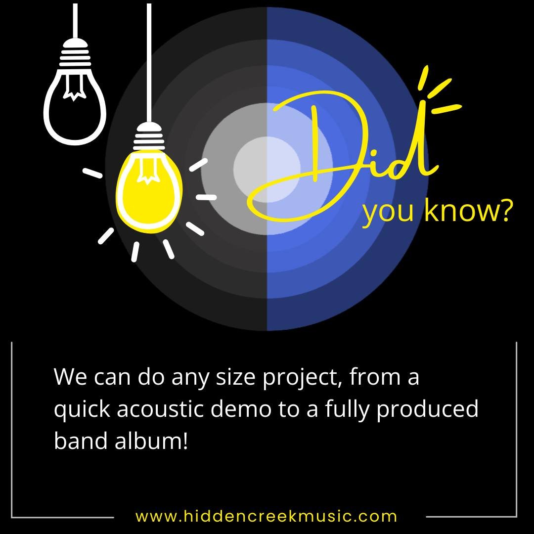 Reach out to book a session or learn more&mdash;link in bio &gt;&gt;
.
.
.
#hiddencreekmusic #musicproducer #musicproduction #musicstudio #recordingstudio #recordingstudio #bellevuetn #nashville #nashvilletn #nashvillemusic #nashvilletennessee #nashv