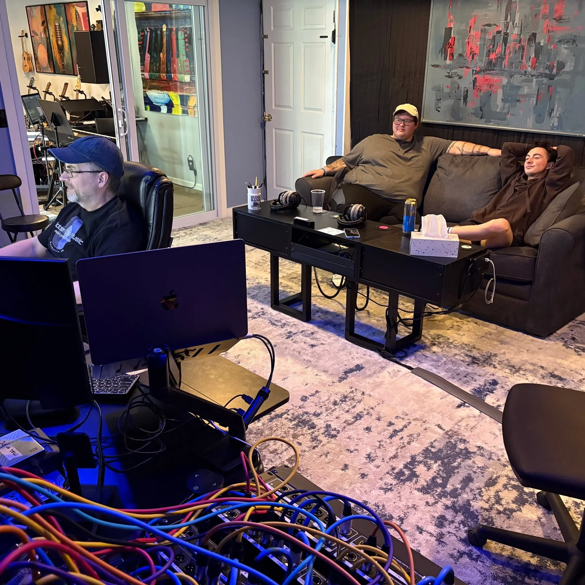 Quote of the day from @xo.soundtrack's session: &quot;Does the M in Kevin M Grenier stand for Music?&quot;

Reach out to book a session or learn more&mdash;link in bio &gt;&gt;
.
.
.
#hiddencreekmusic #musicproducer #musicproduction #musicstudio #rec