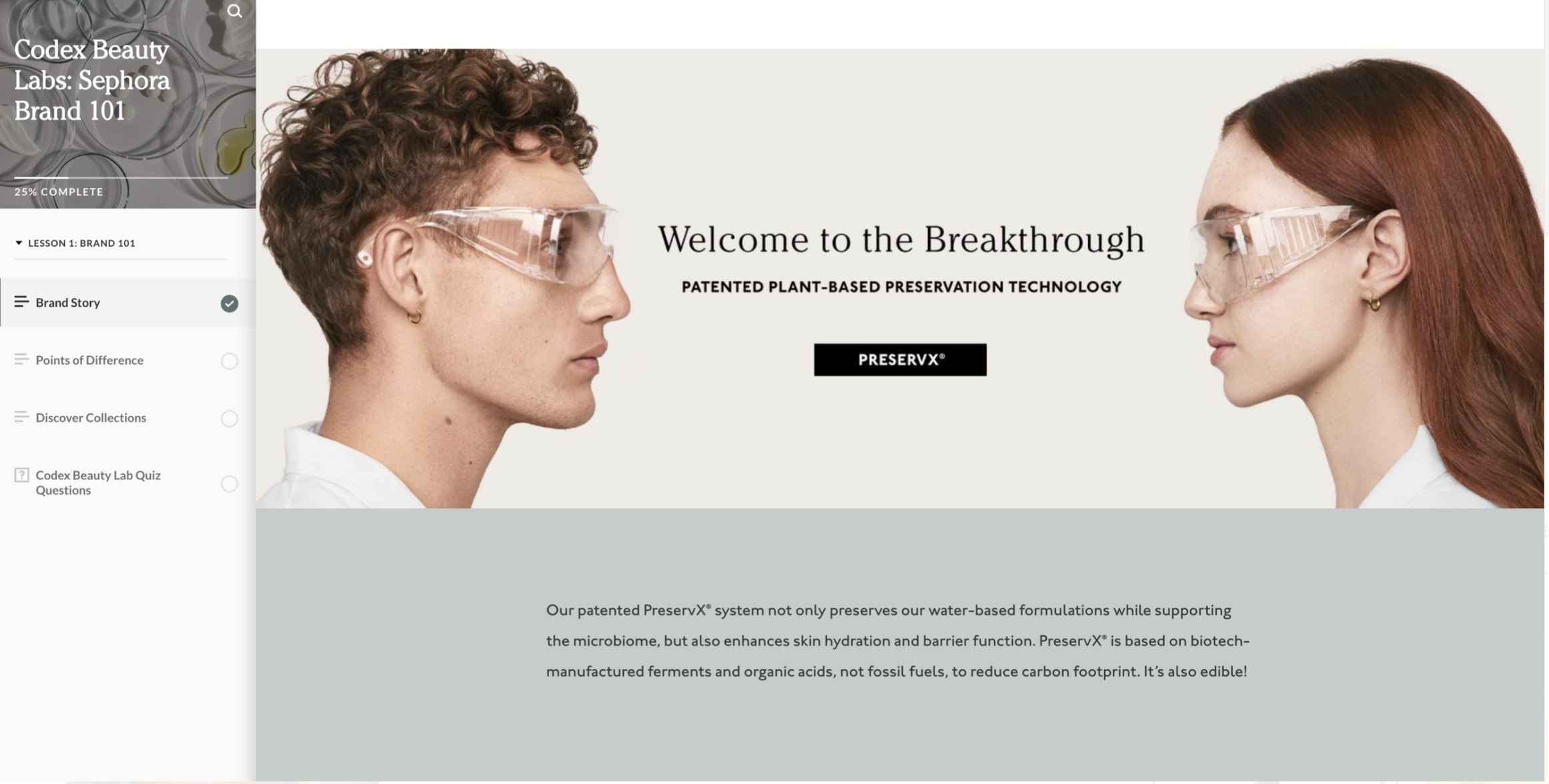 copywriter for Sephora education website