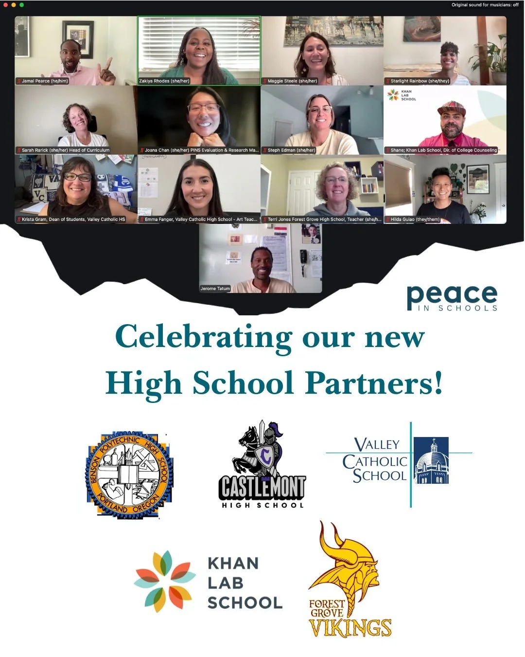 We're honored and excited to welcome educators from:⁠
⁠
🔹Benson Polytech High School (Portland, OR)⁠
🔸Castlemont High School (Oakland, CA)⁠
🔹Valley Catholic High School (Beaverton, OR)⁠
🔸Khan Lab School (Mountain View, CA)⁠
🔹Forest Grove High Sc