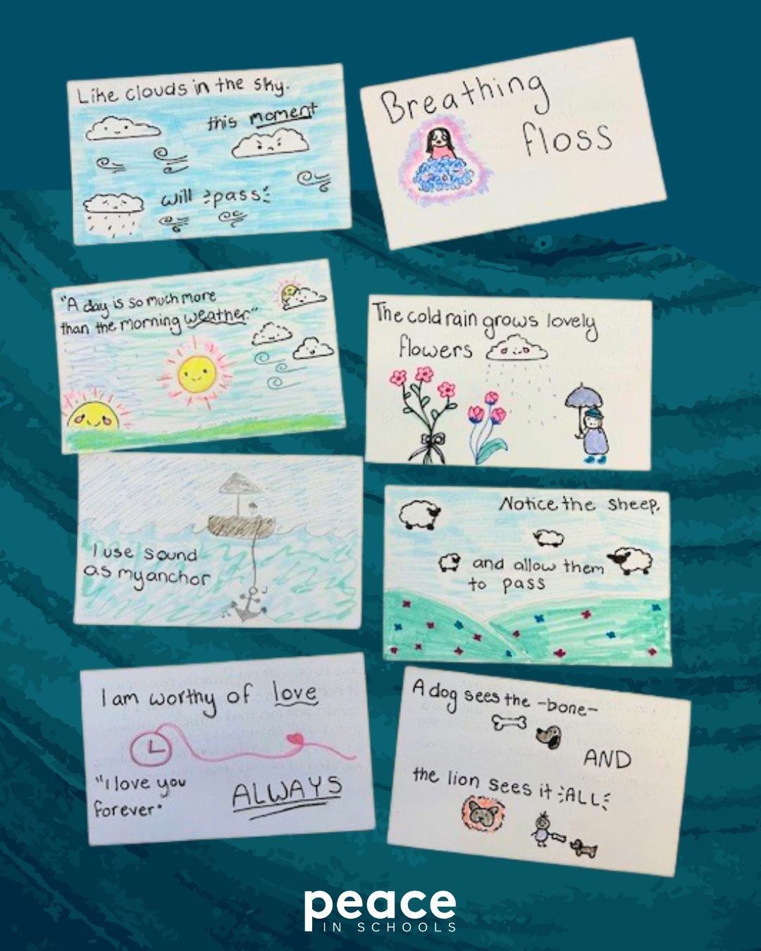 More mindful reminders from our teens. ⁠
⁠
You are worthy of love...💕