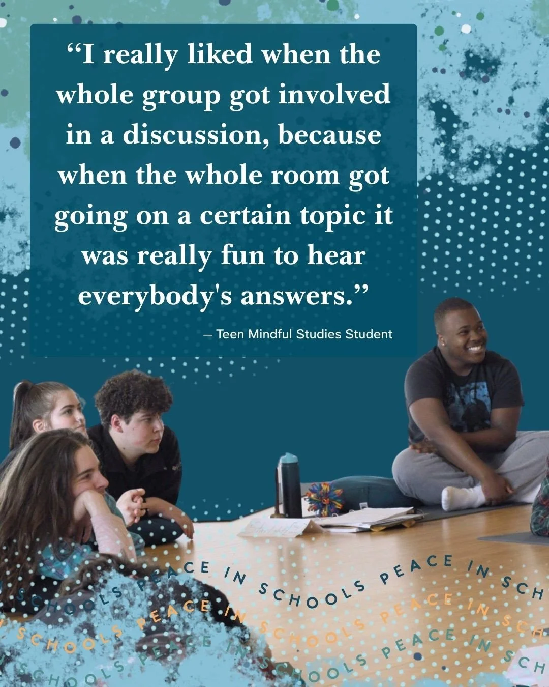 What is so special about Mindful Studies is how it's a community based class, not a solo practice.⁠
⁠
In a world designed to keep us apart, young people are longing for connection. They just need more spaces to make it happen. ✨⁠
⁠
The Mindful Studie