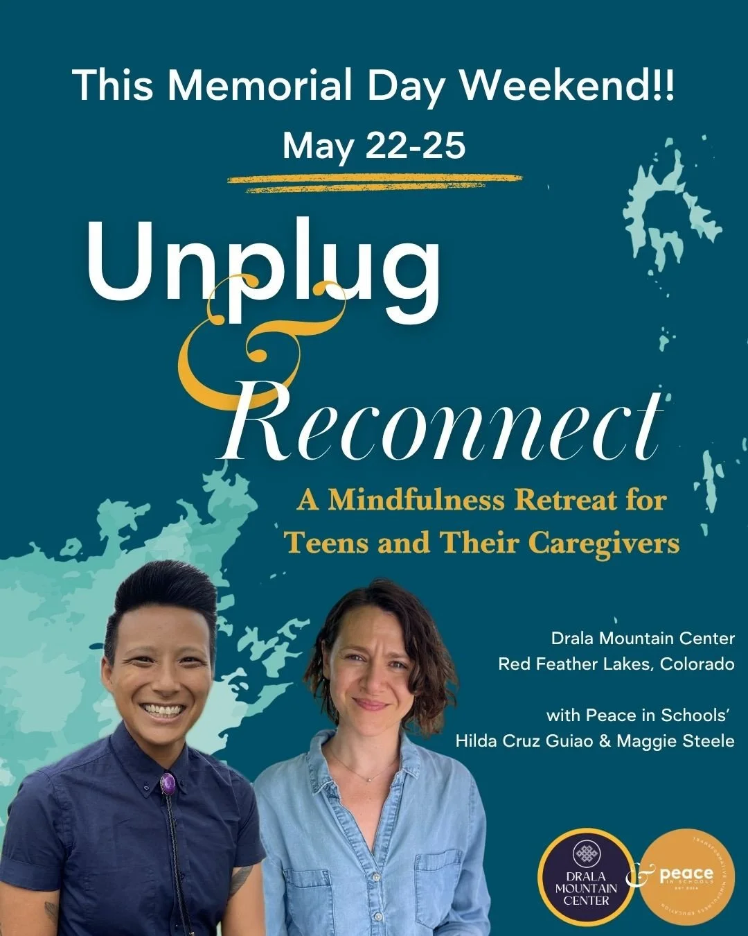 Are you in Colorado and want to spend a long weekend connecting with a teen in your life? Step away from the noise and join us for a 4 day restorative retreat designed for teens (ages 15-19) and the adults who love them.  Whether you are a parent, gu