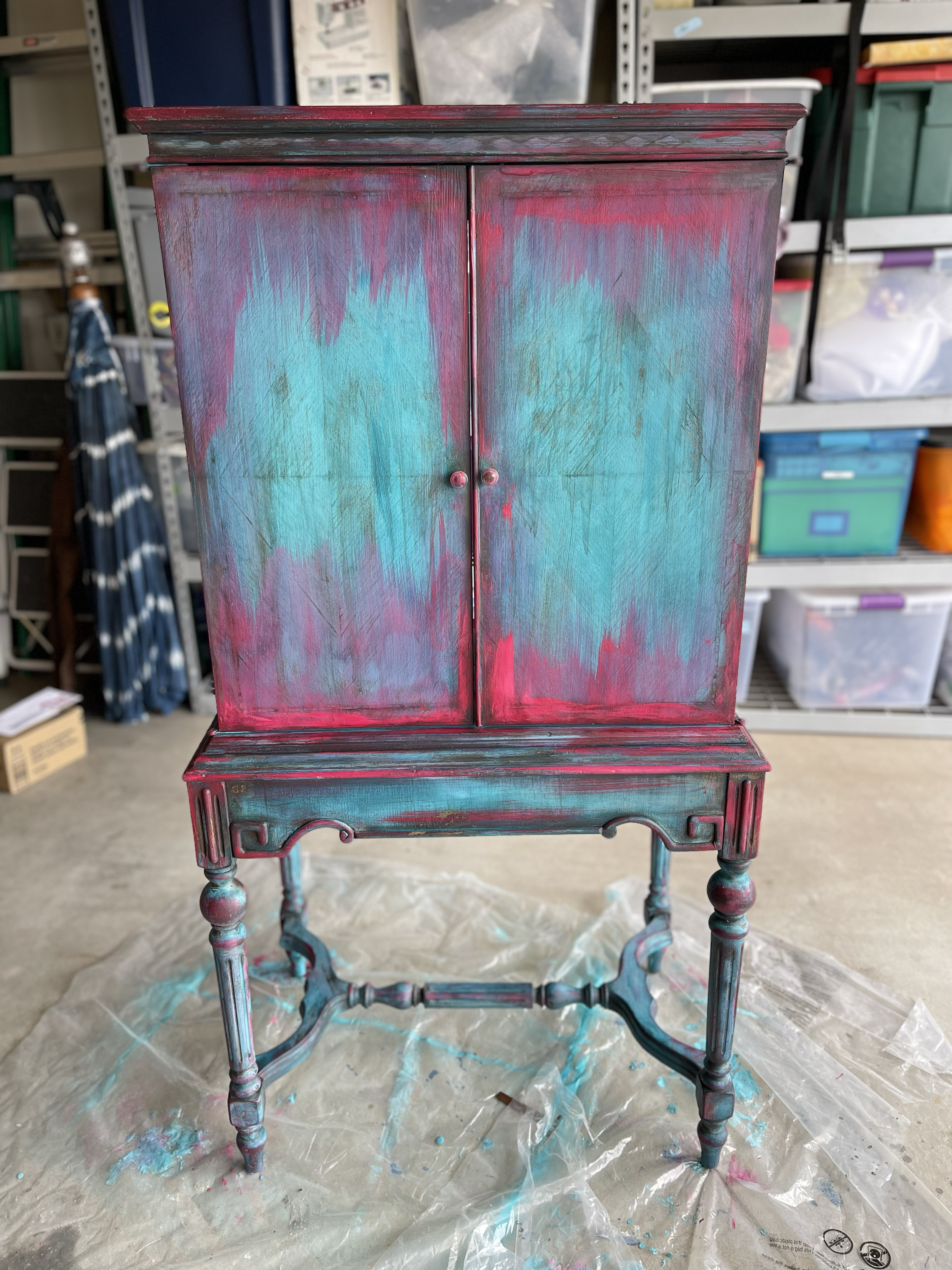 Painted Furniture 52"h x28"w x18"w