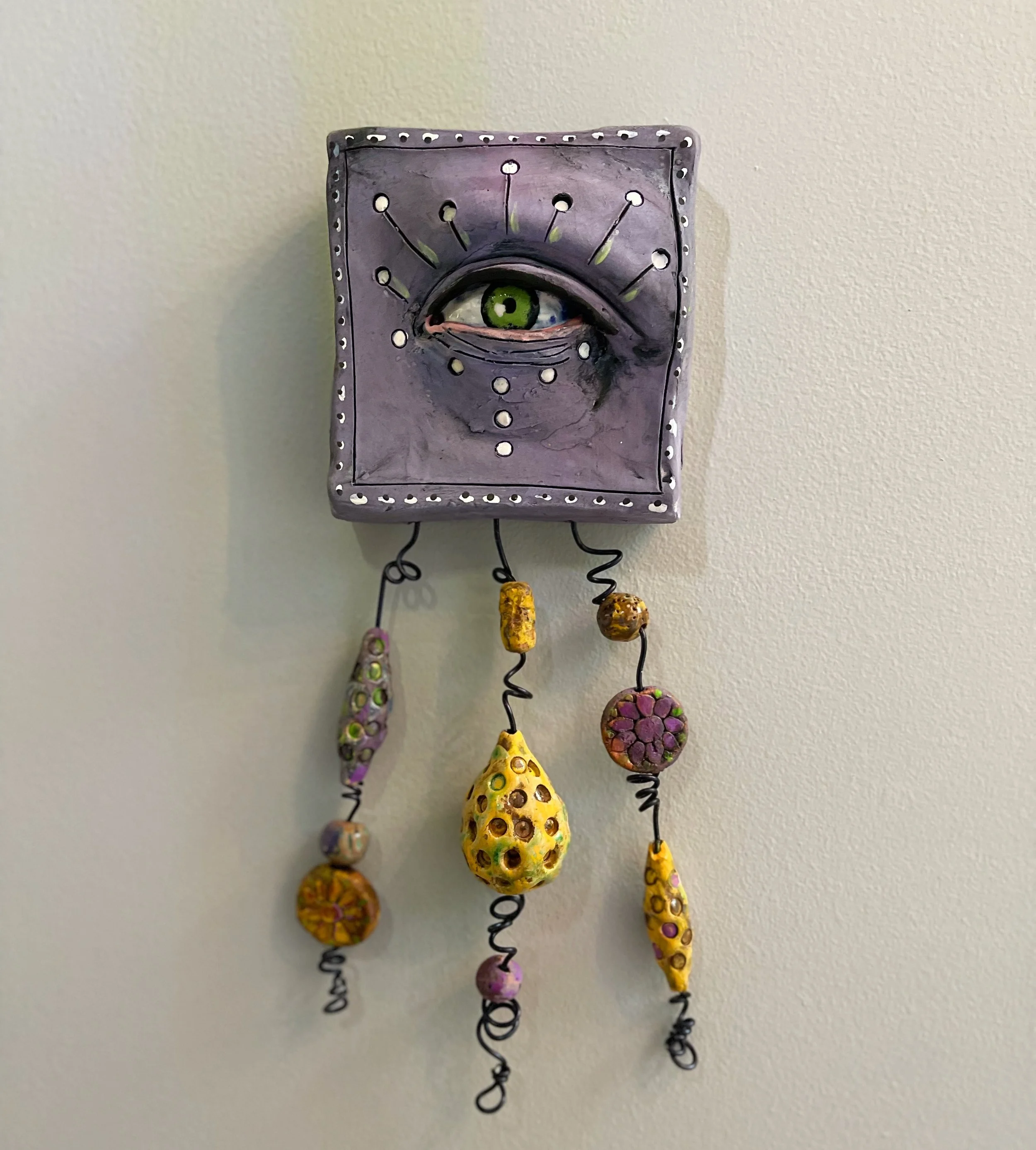 Eye Wall Plaque”- 5"w x 13"h x 3”d