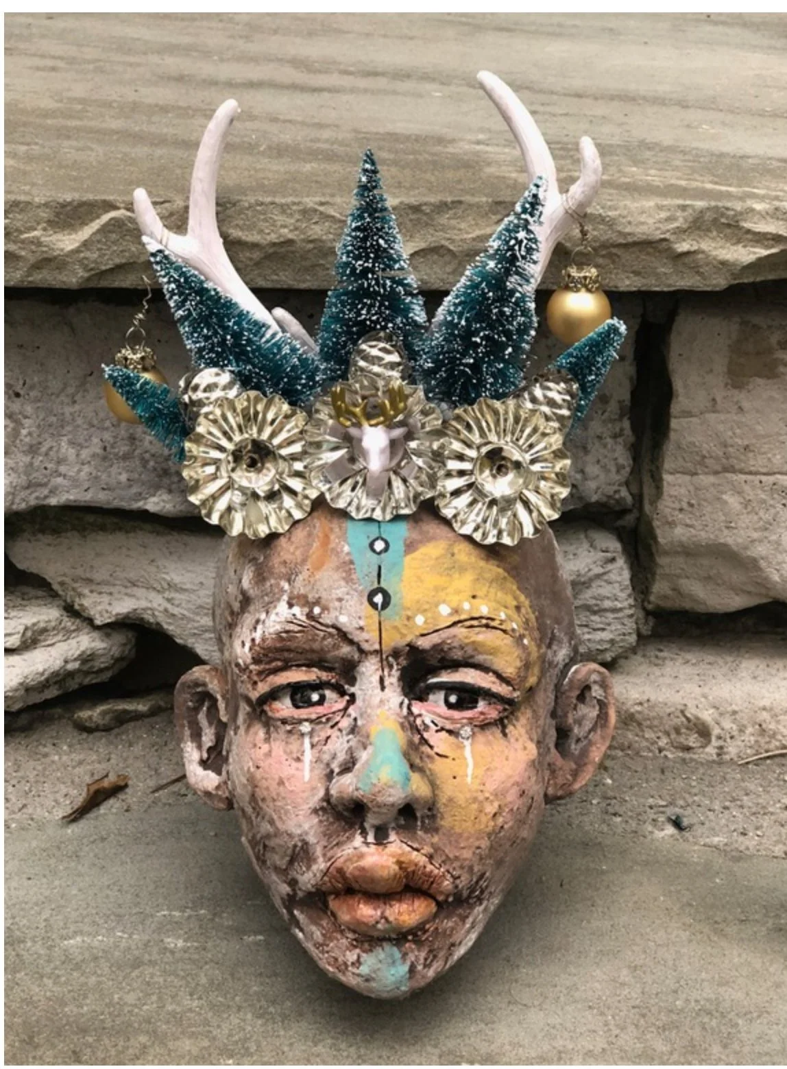"Reindeer Boy" Wall Head
