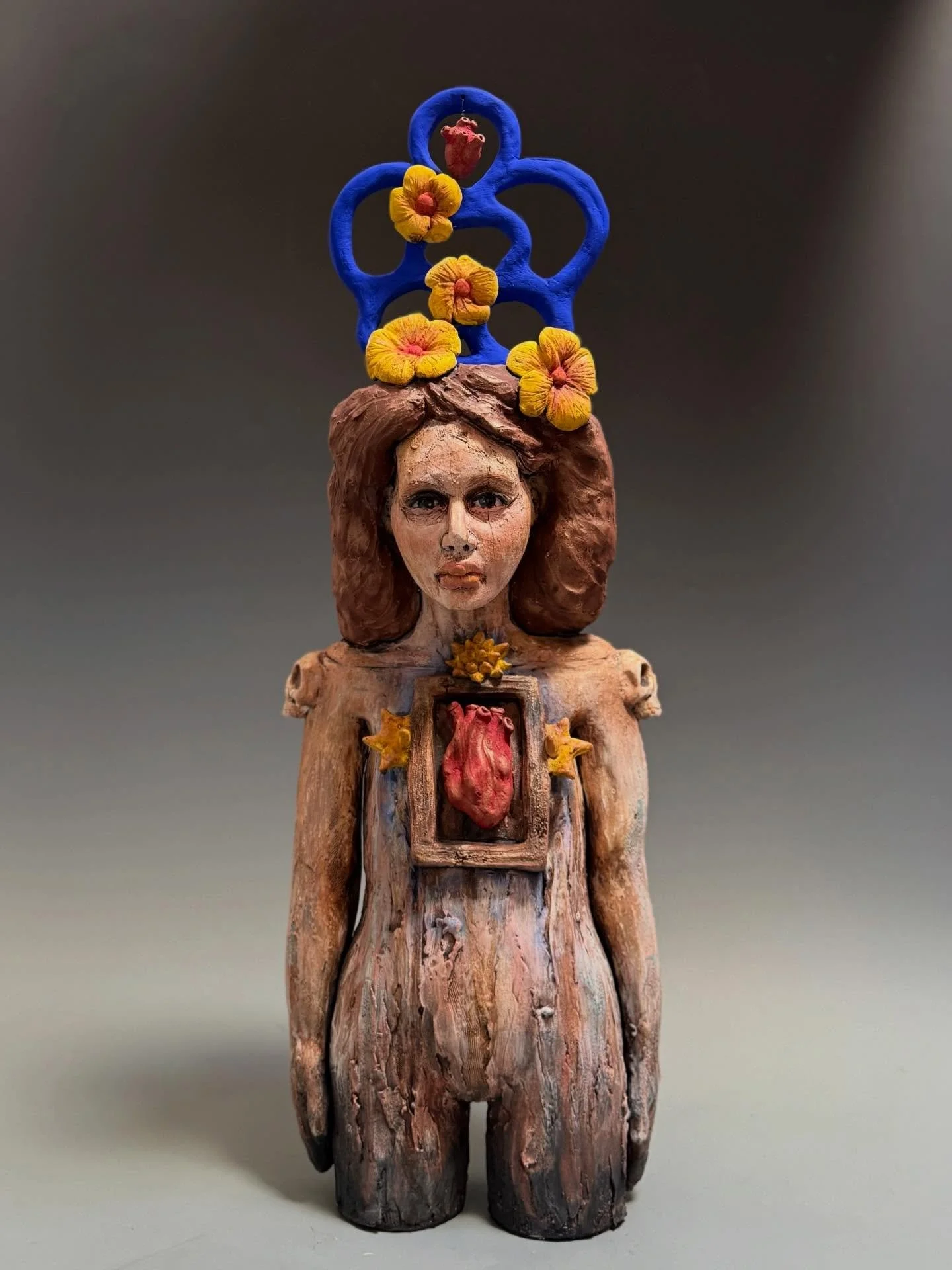 &ldquo;Where Am I Going, Where Have I Been?&rdquo; 29&rdquo;hx 11&rdquo;wx6.5&rdquo;d . I was asked to make a piece about &ldquo;Home&rdquo;. After sitting with this theme here are my thoughts : &ldquo;This work is a deep dive  into &ldquo;home&rdquo