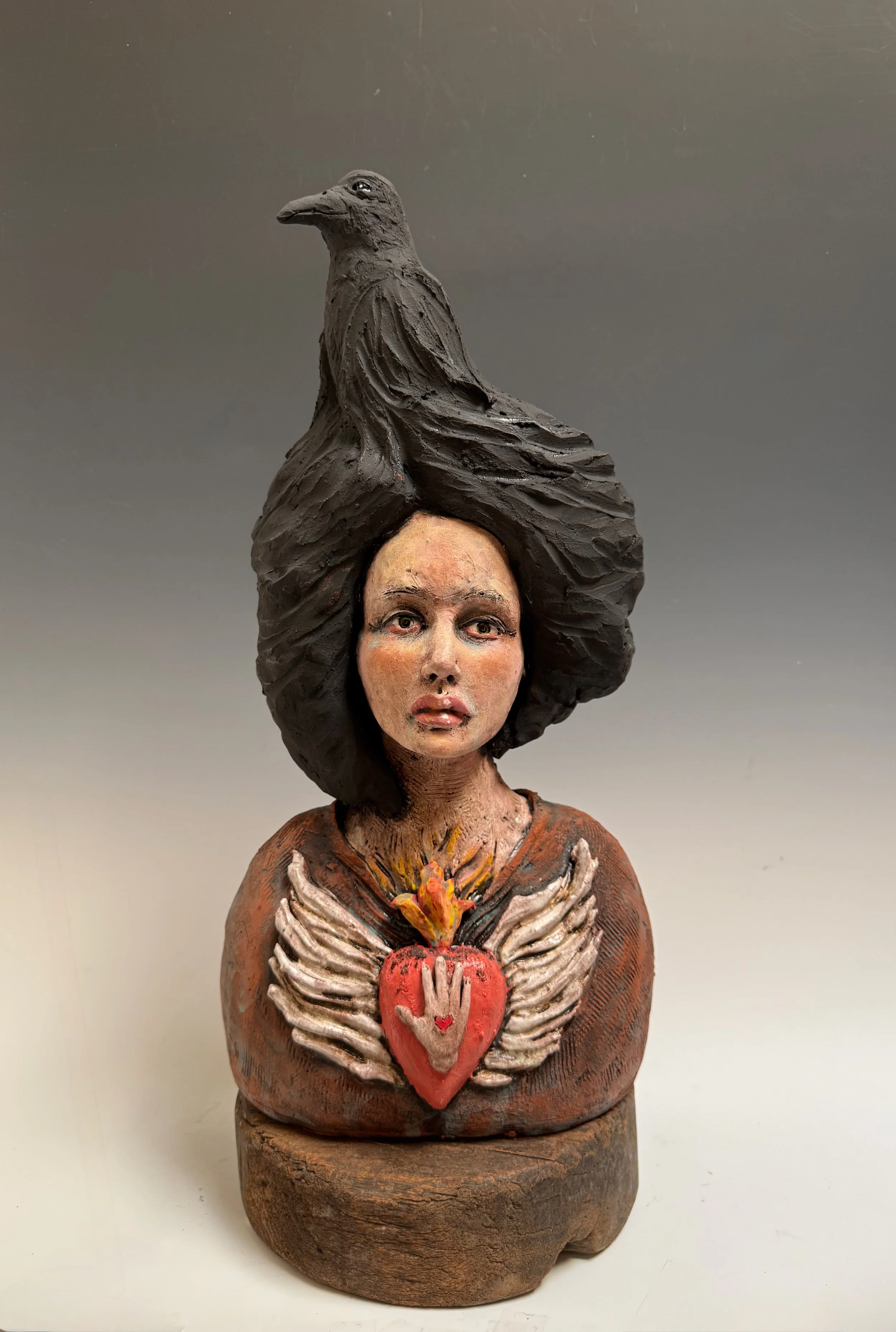 "She Who Becomes" 20"hx9.5"wx7"d 