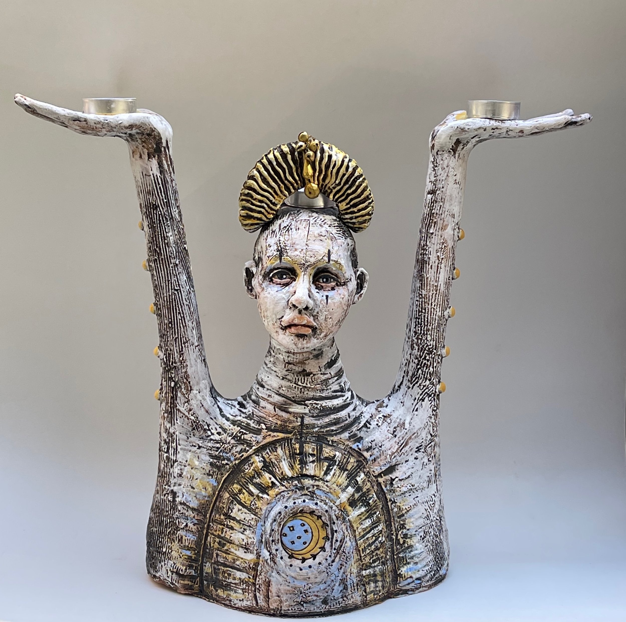 “Tribal Guy Candelabra ”