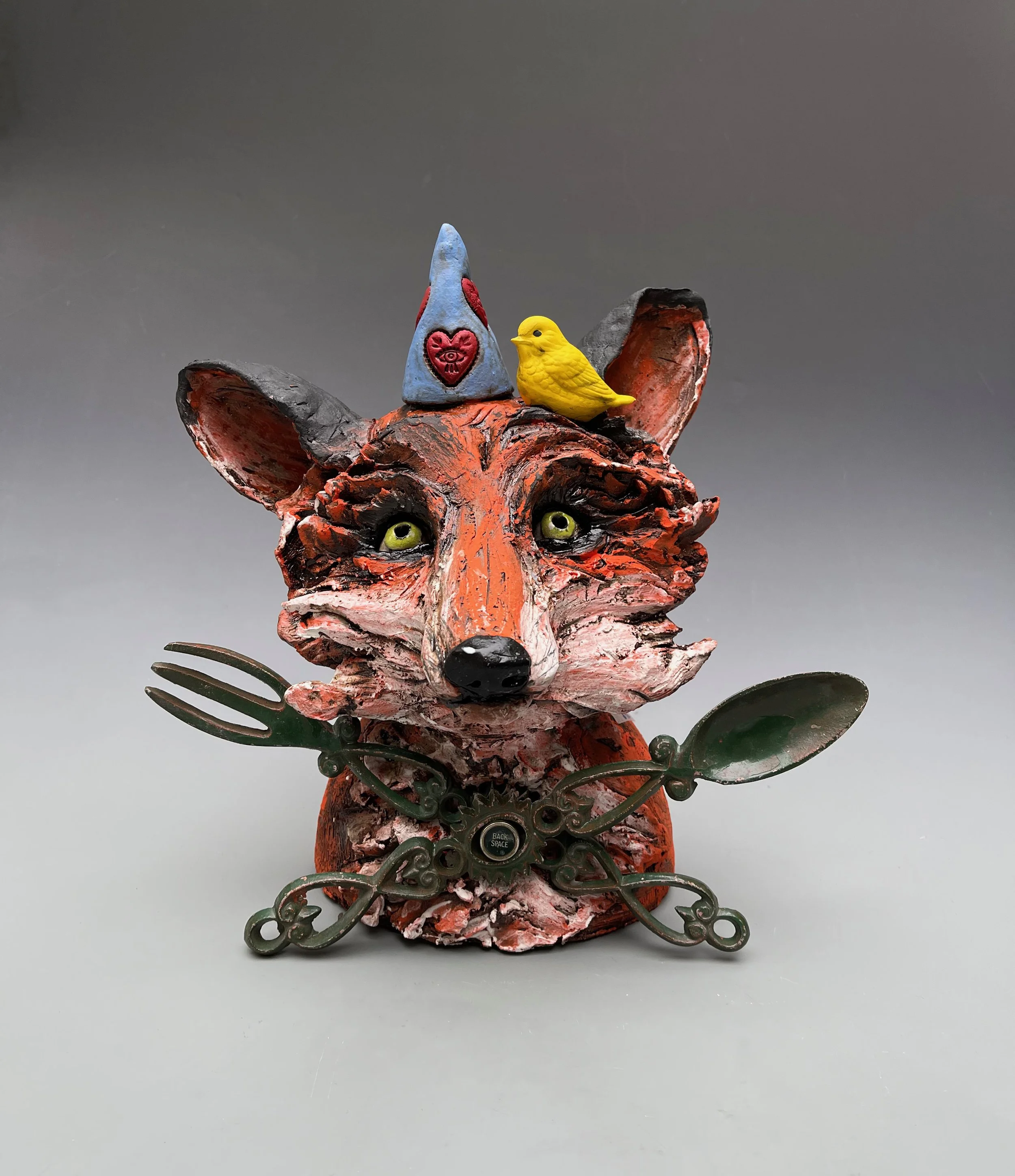 "Fox Fun" 17"hx18"wx11"d