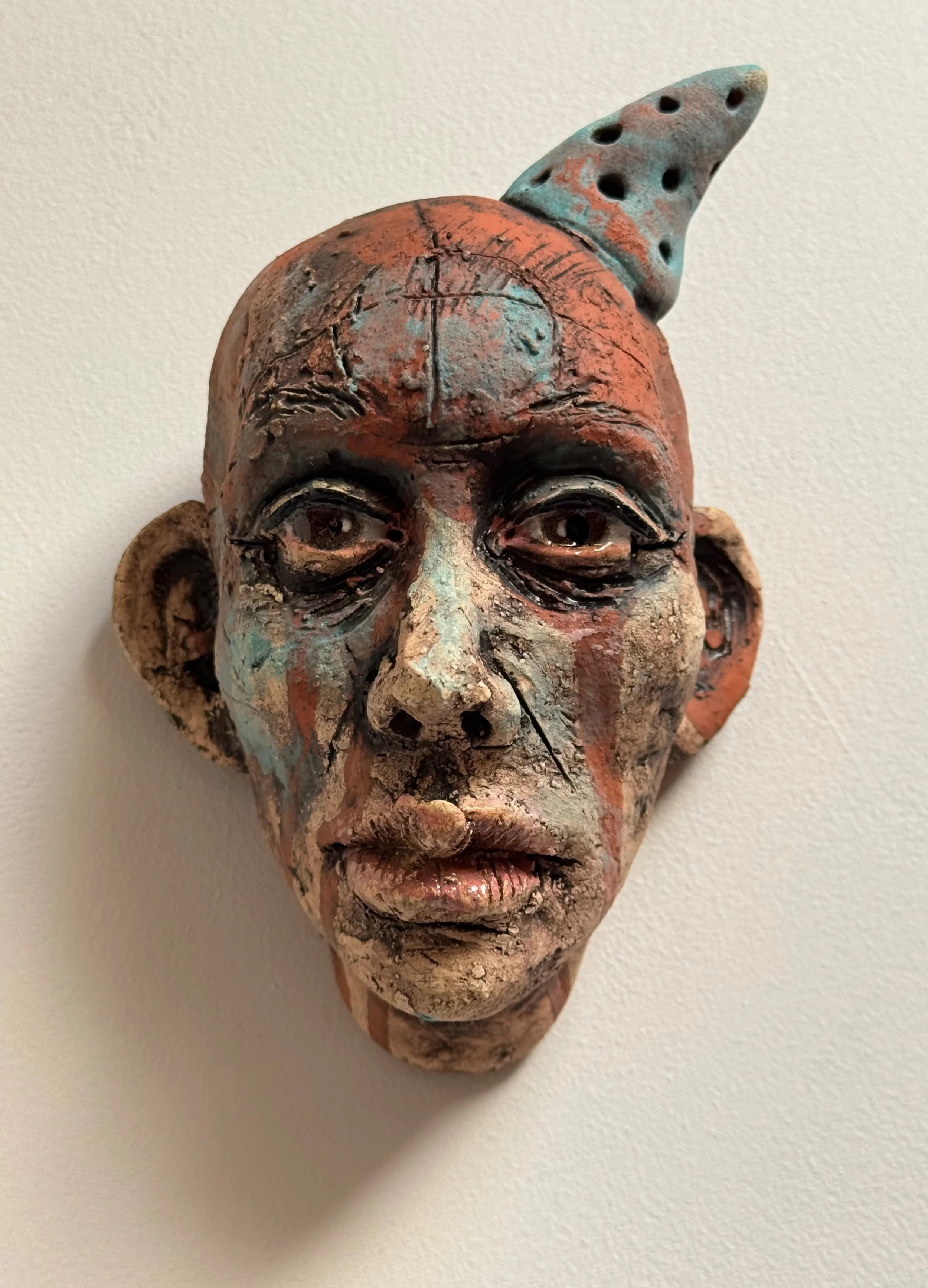 "Circus Help" Wall Head 7"hx4.5"wx4"d
