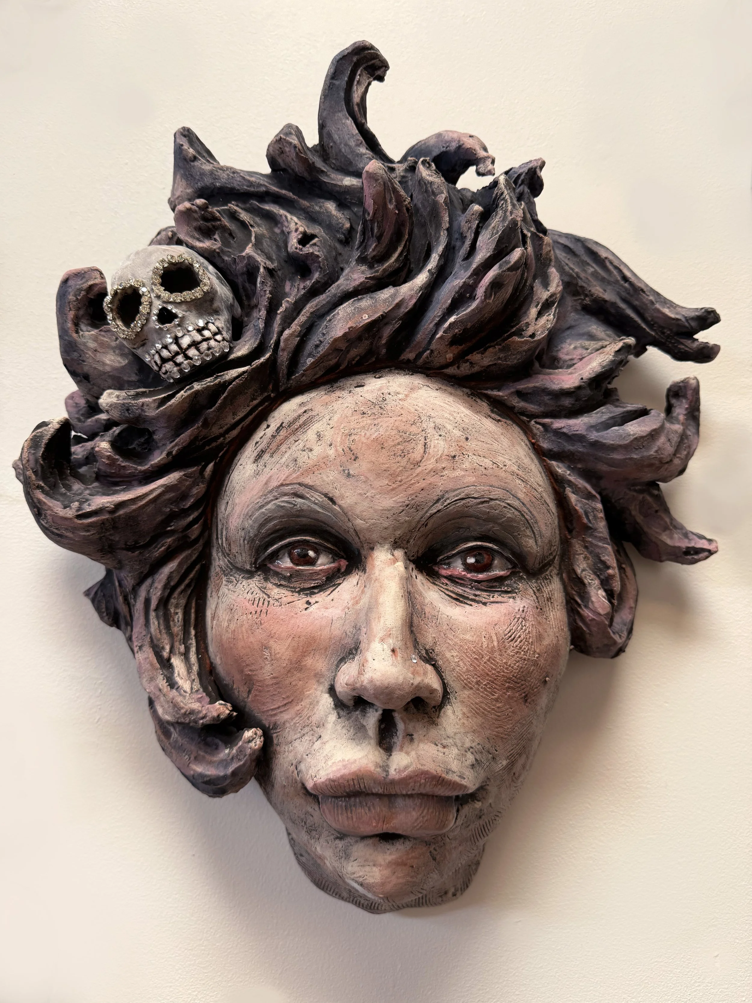 "She's Still Got It" Wall Head. 19"hx16"wx4.5"d