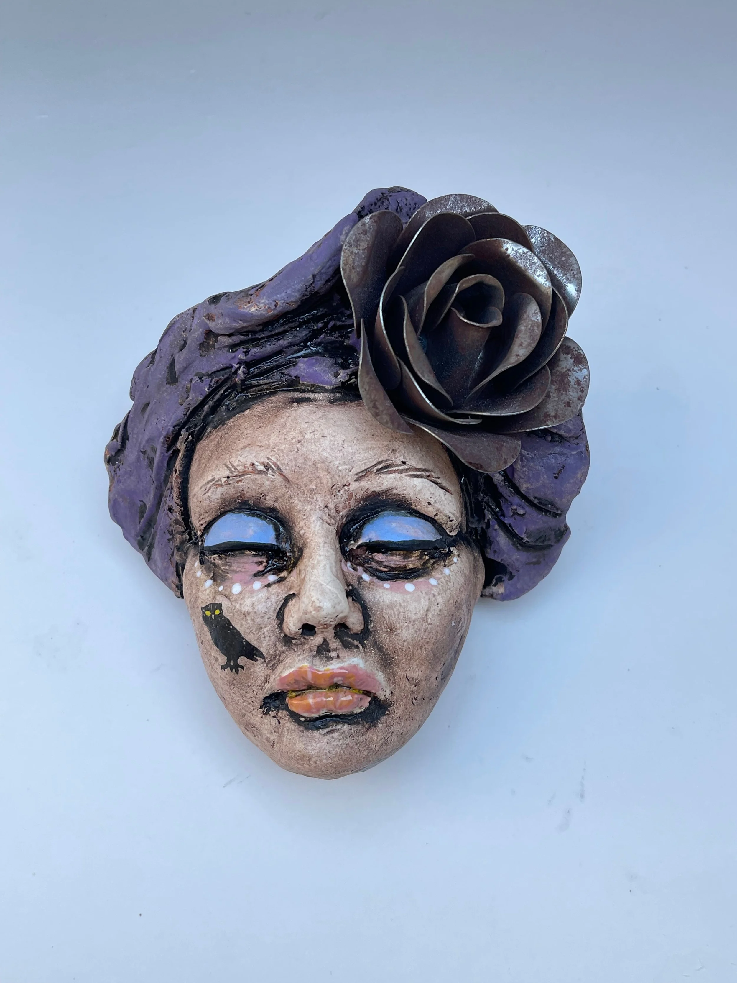 “Girl In Tune With Nature Wall Head”