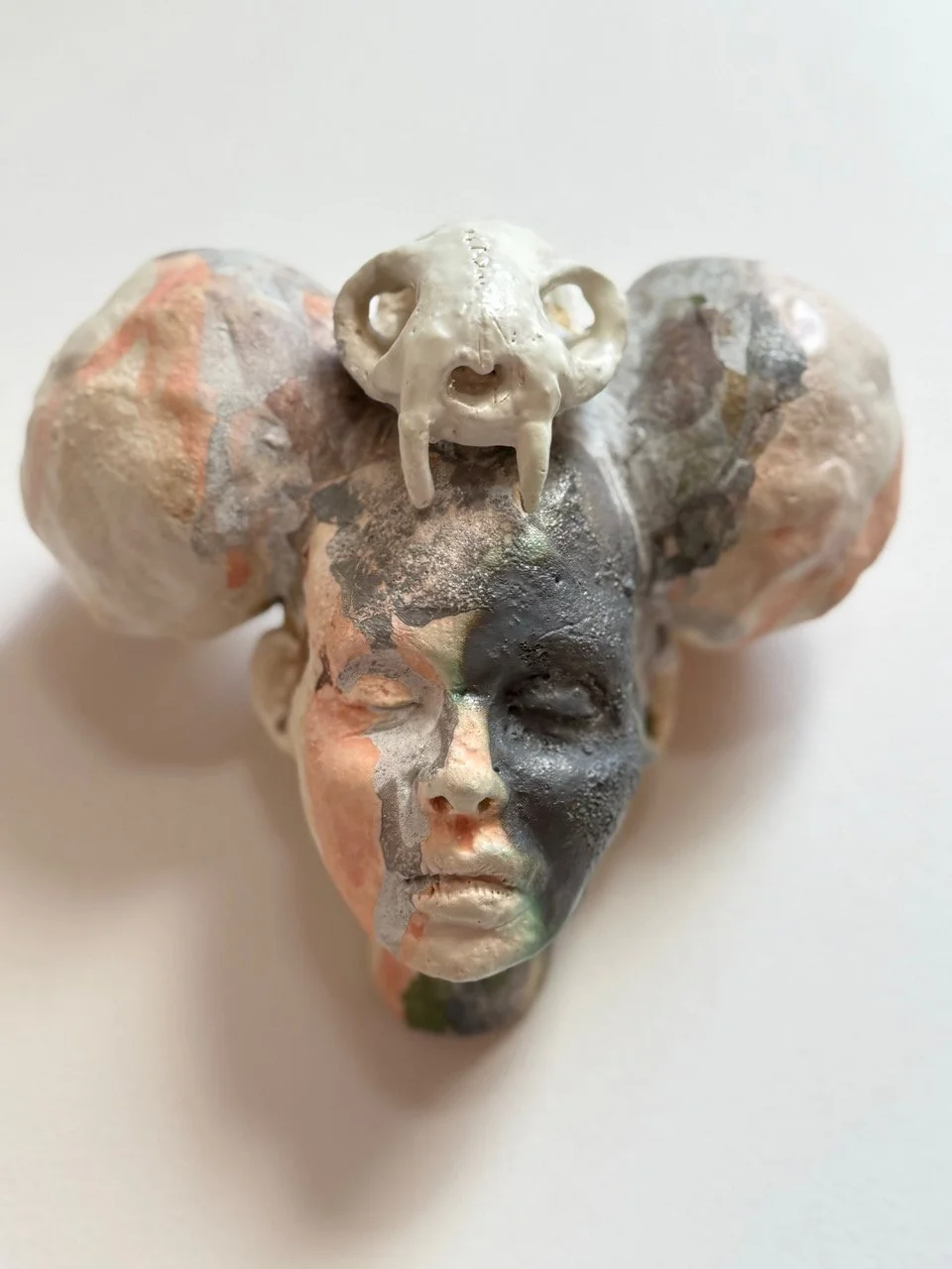 “Desert Daughter” Wall Head.6’hx6”wx4”d. Clay
