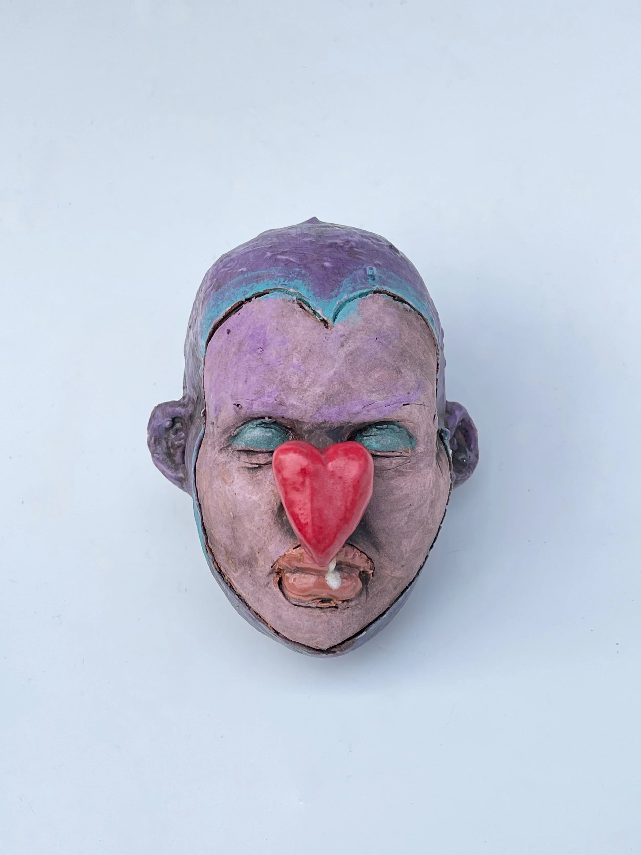 "Purple Heart Nose Wall Head"