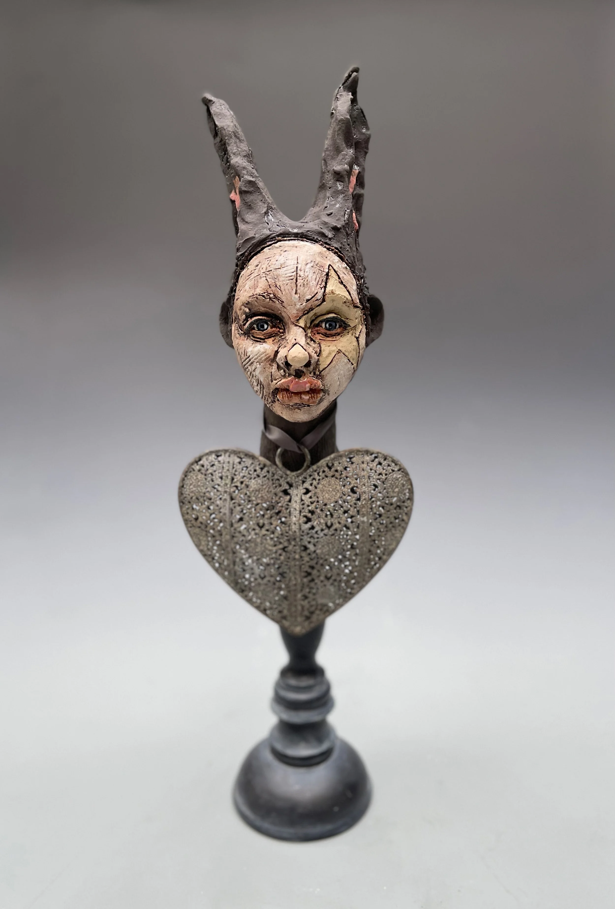 "Rock N Roll Rabbit" 21"h x7"w x5"d