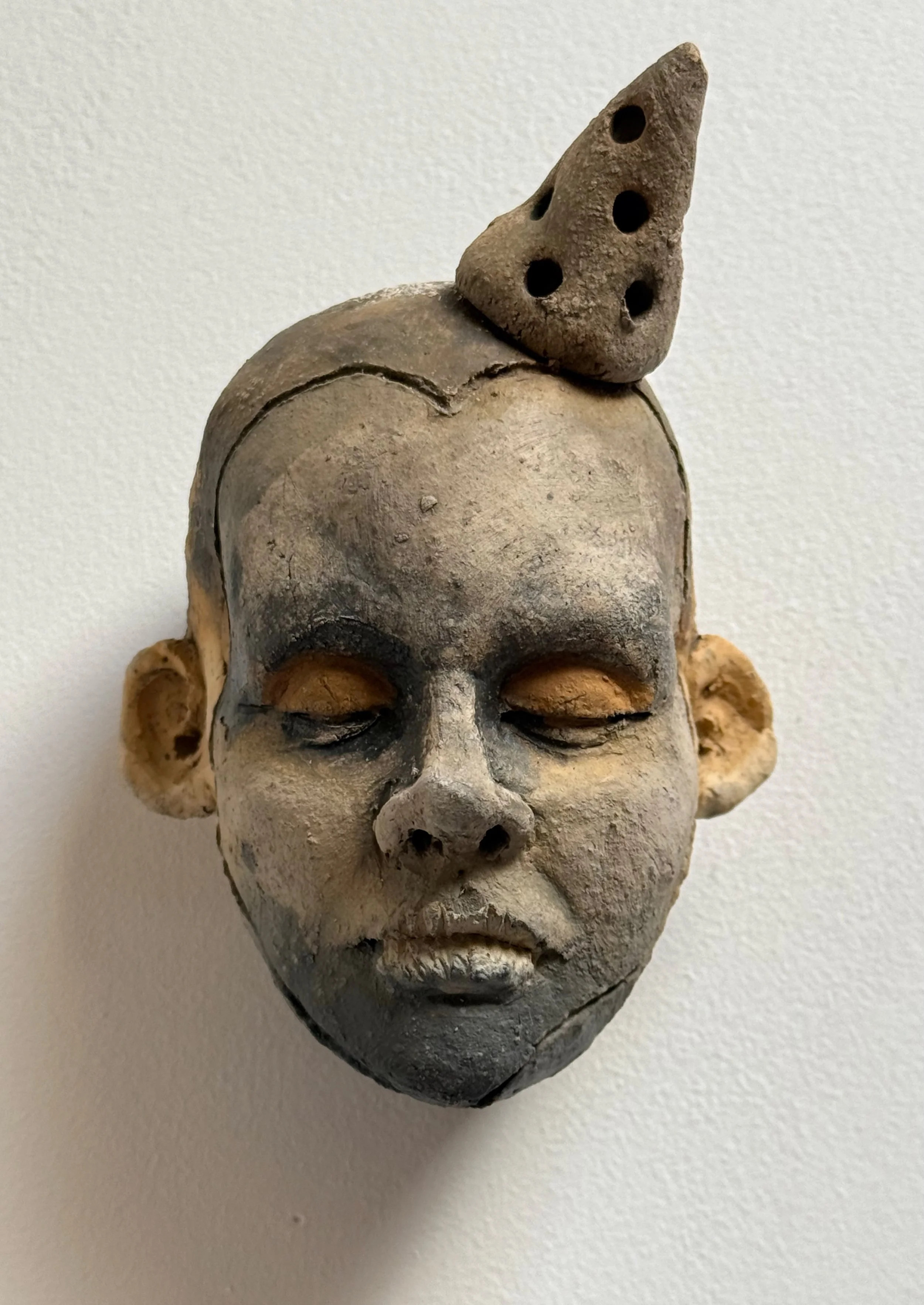 "5'Oclock Shadow Boy" Wall Head 5.5"hx3.5"wx3"d