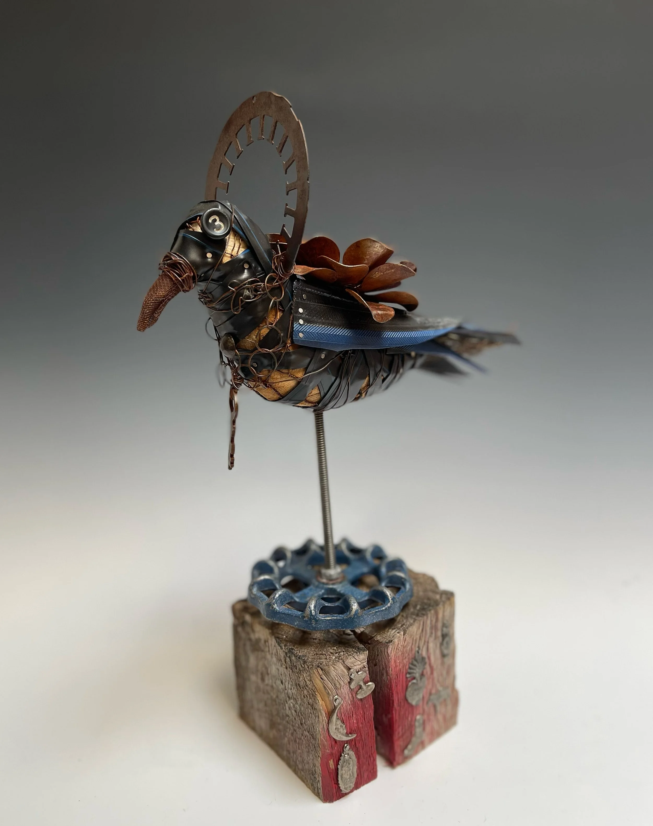 "Heavenly Flight" Mixed media 14"hx11"wx4"d