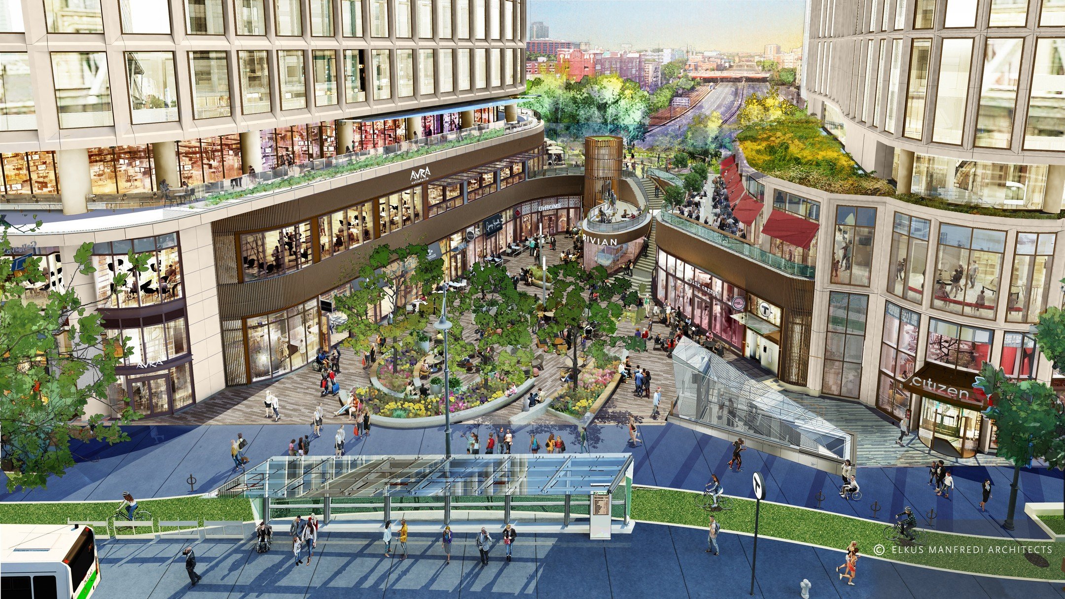 Of Place is proud to work with Samuels &amp; Associates on a dynamic new development which will connect residents, students, travelers, and workers. Lyrik, an open-air, multi-level plaza in Boston's Back Bay, features national and local retailers and