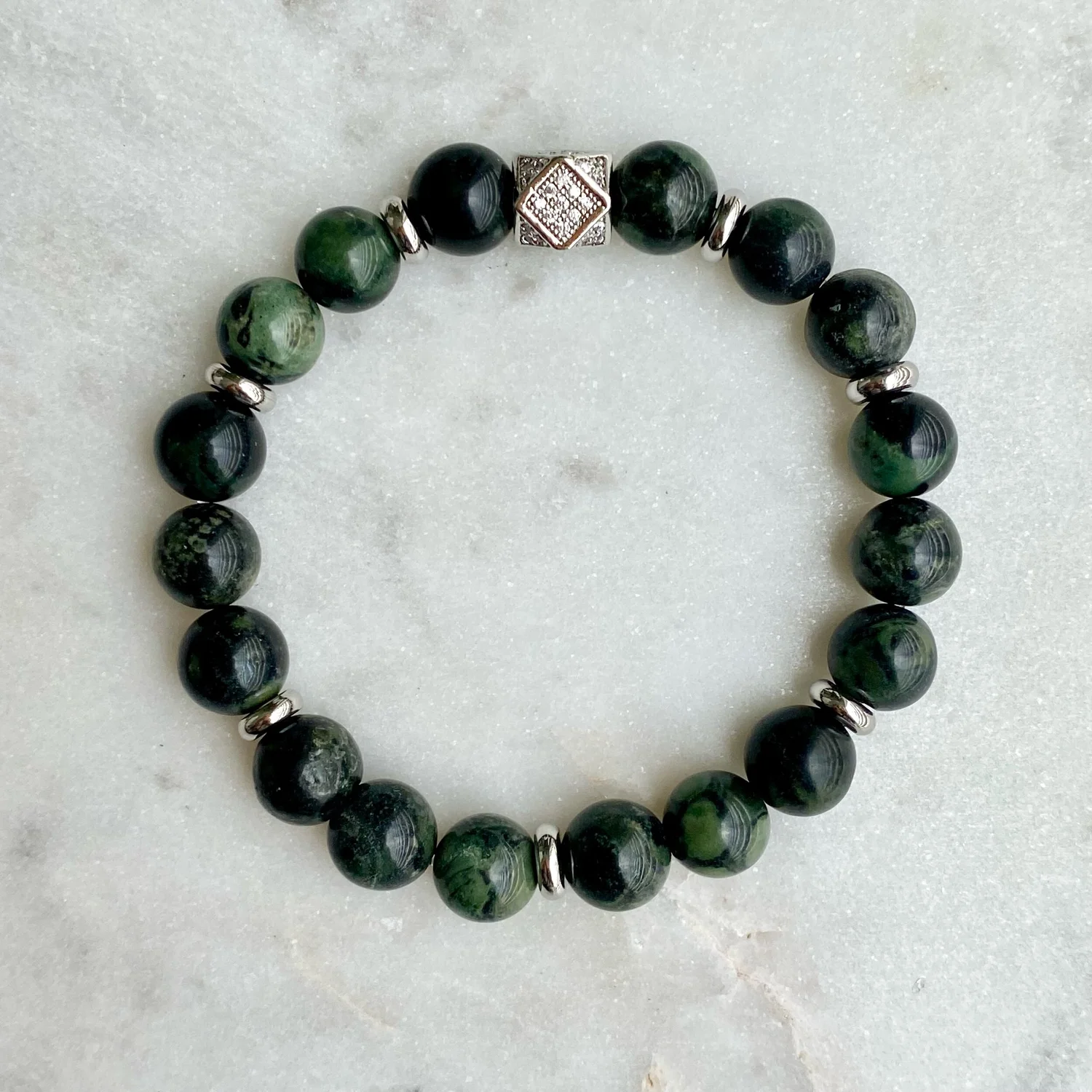 trollbeads 変わった目の模様Kambaba jasper Kambaba Jasper Beads - 6mm Round | (Smooth & High Polished