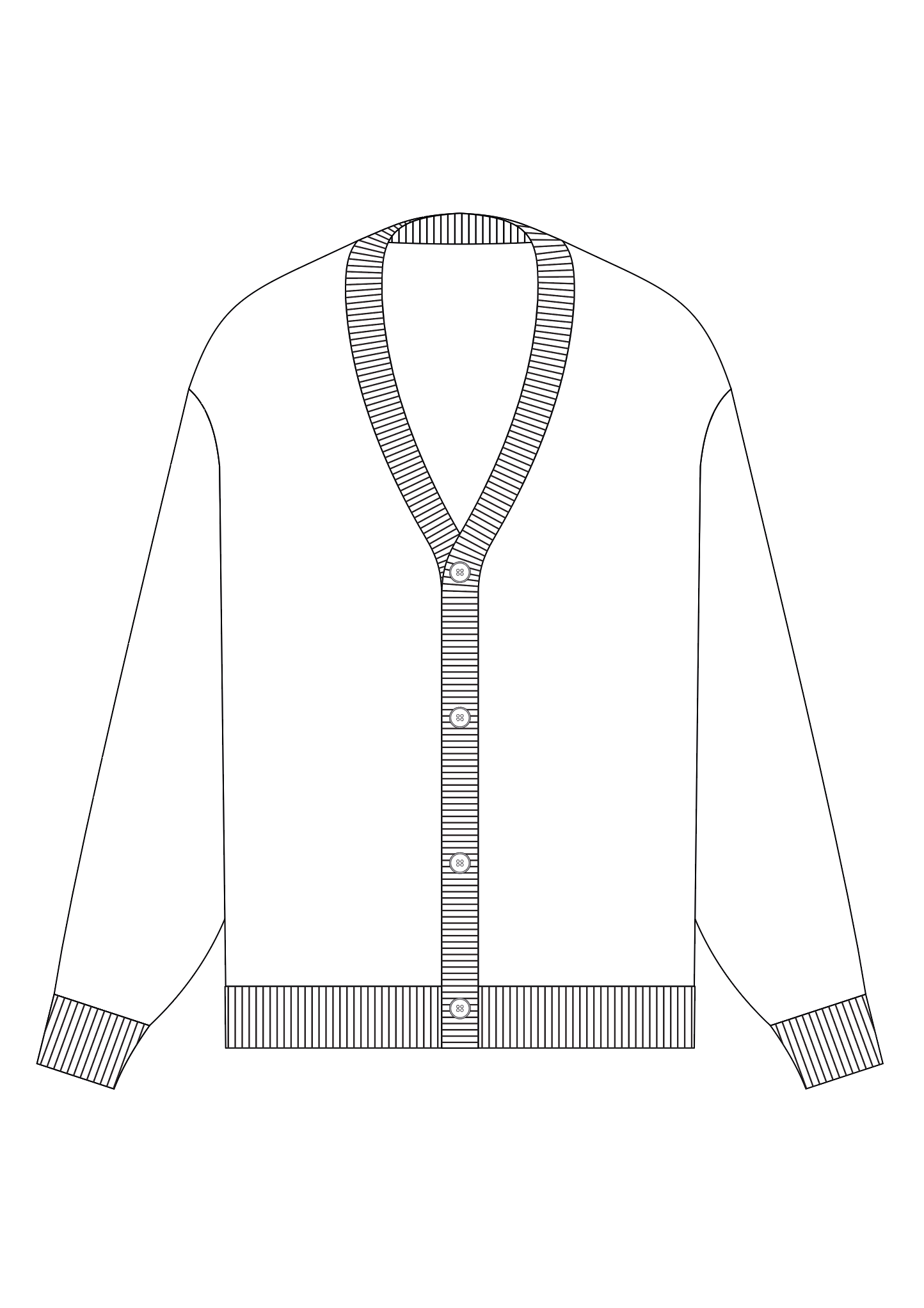 Cargo Shorts - Front & Back Tech Flat — Apparel Database. Tech Pack ...