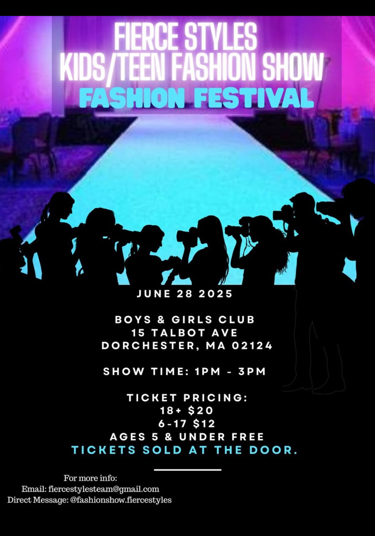 Fierce Styles Kids/Teen Fashion Show