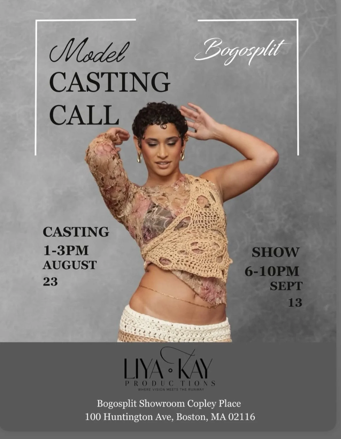Bogosplit Boston Fashion Extravaganza Model Casting Call