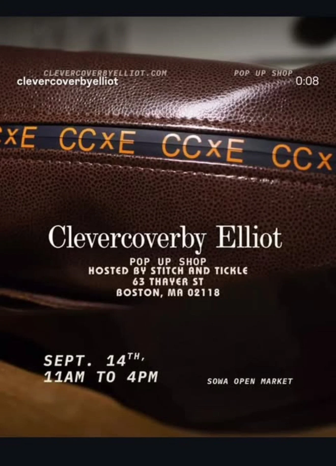 Clevercoverby Elliot Pop Up at Stitch and Tickle in SOWA Market