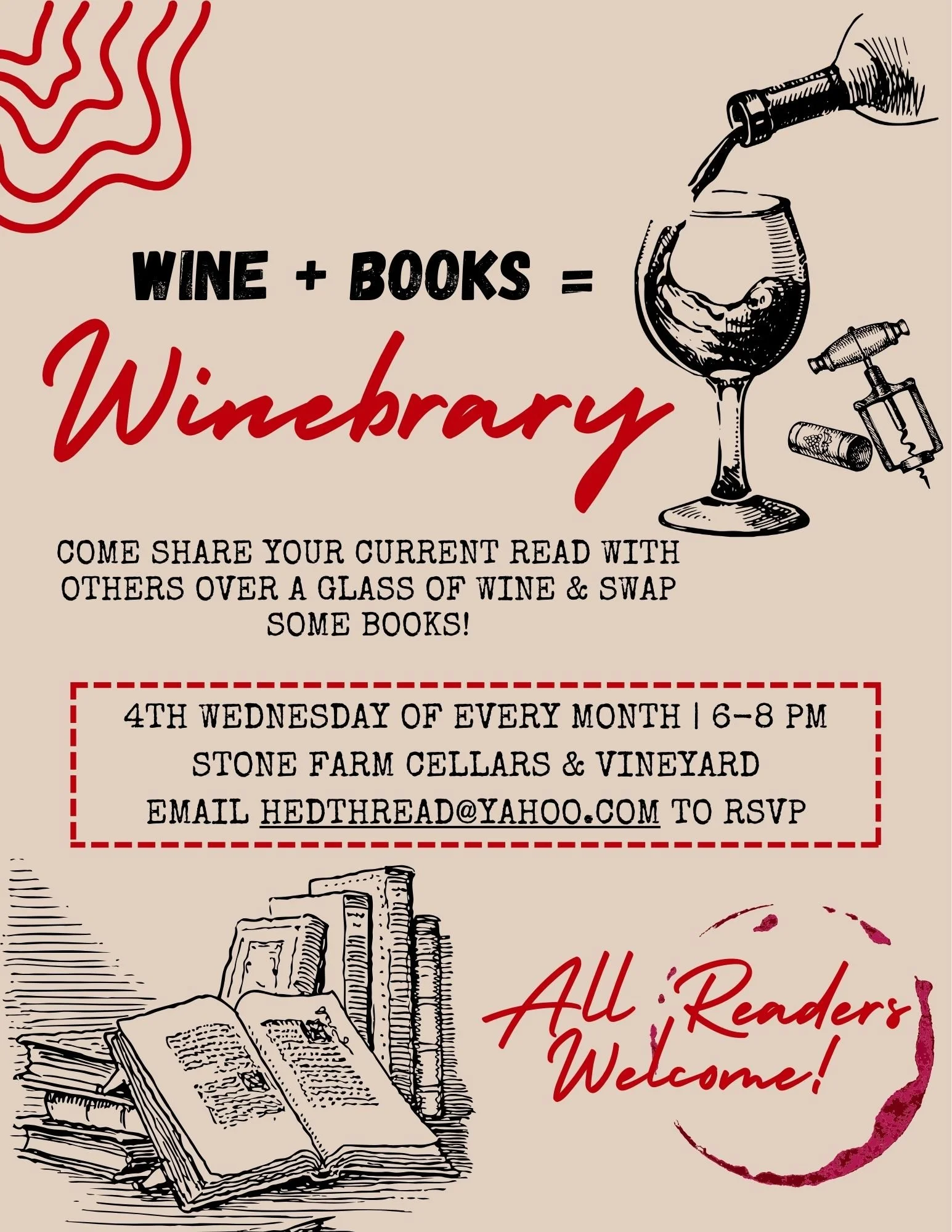 Wine Brary Book Swap