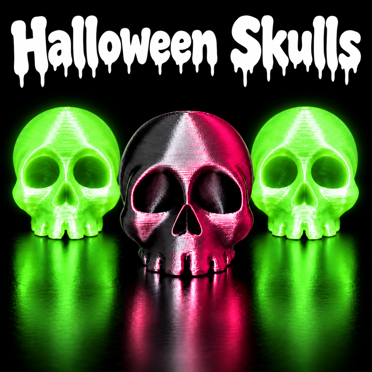 3D Halloween Skulls - $0.49 each