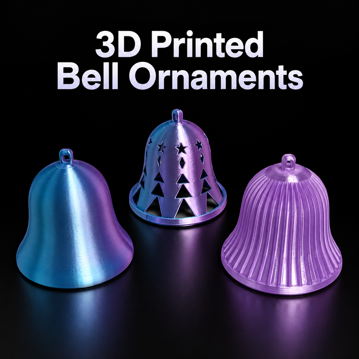 3D Printed Bell Ordainments - $1.55 a piece