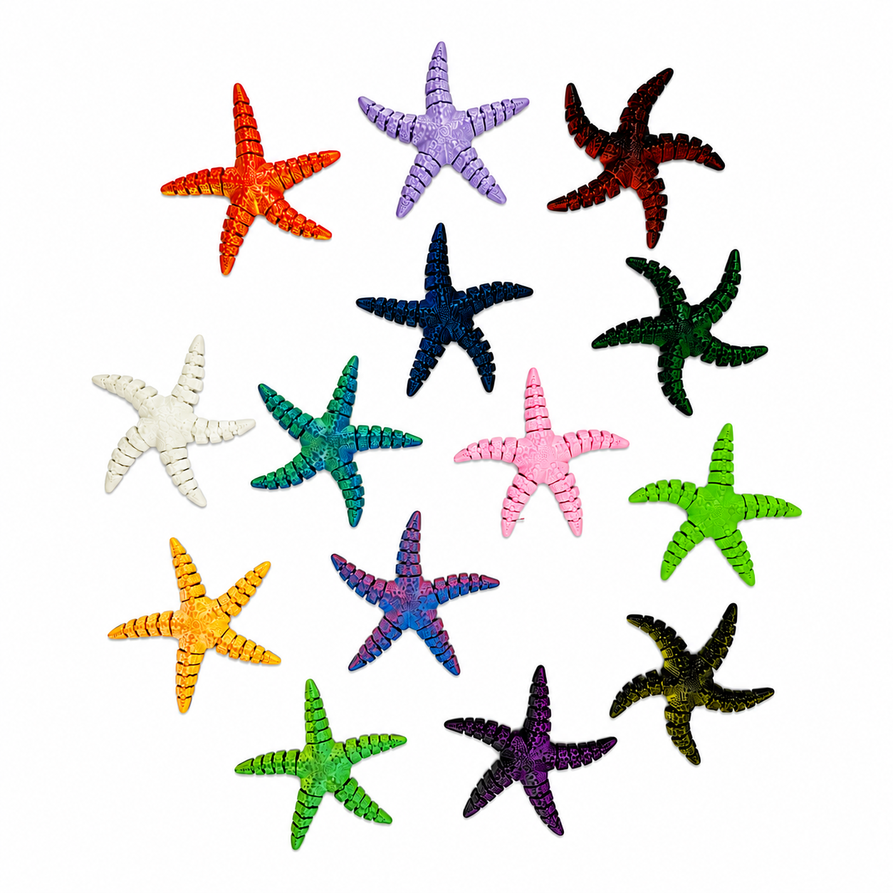 3D Printed StarFish Mix - $0.90 a piece