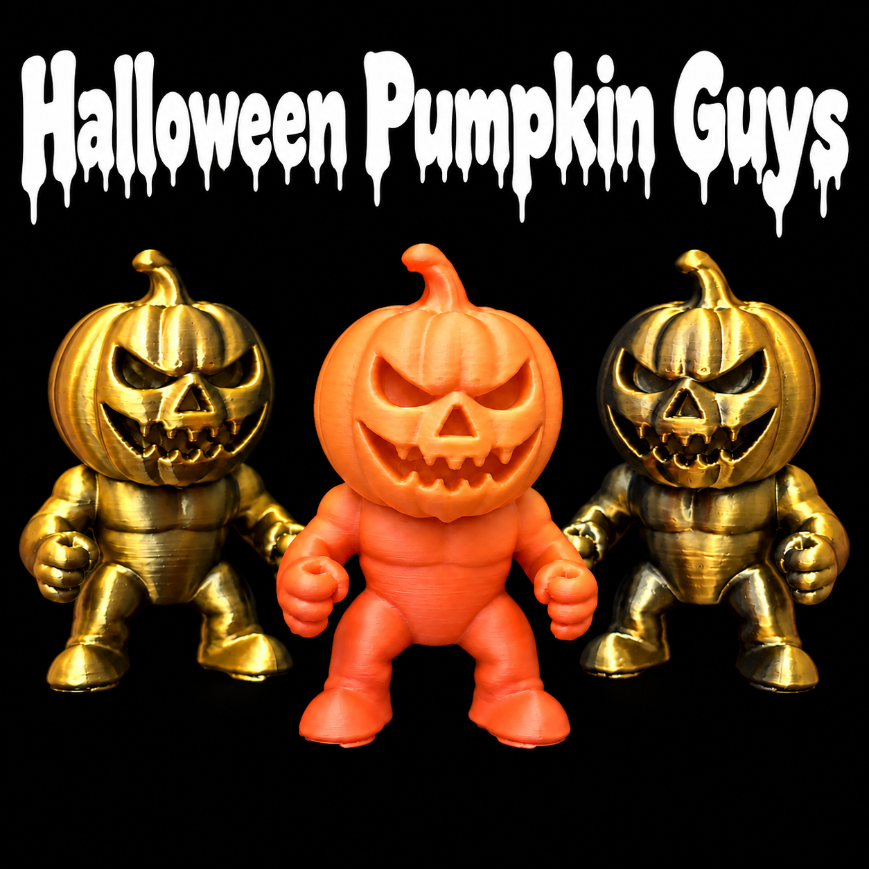 3D Halloween Pumpkin Guy Mix - $0.49 a piece