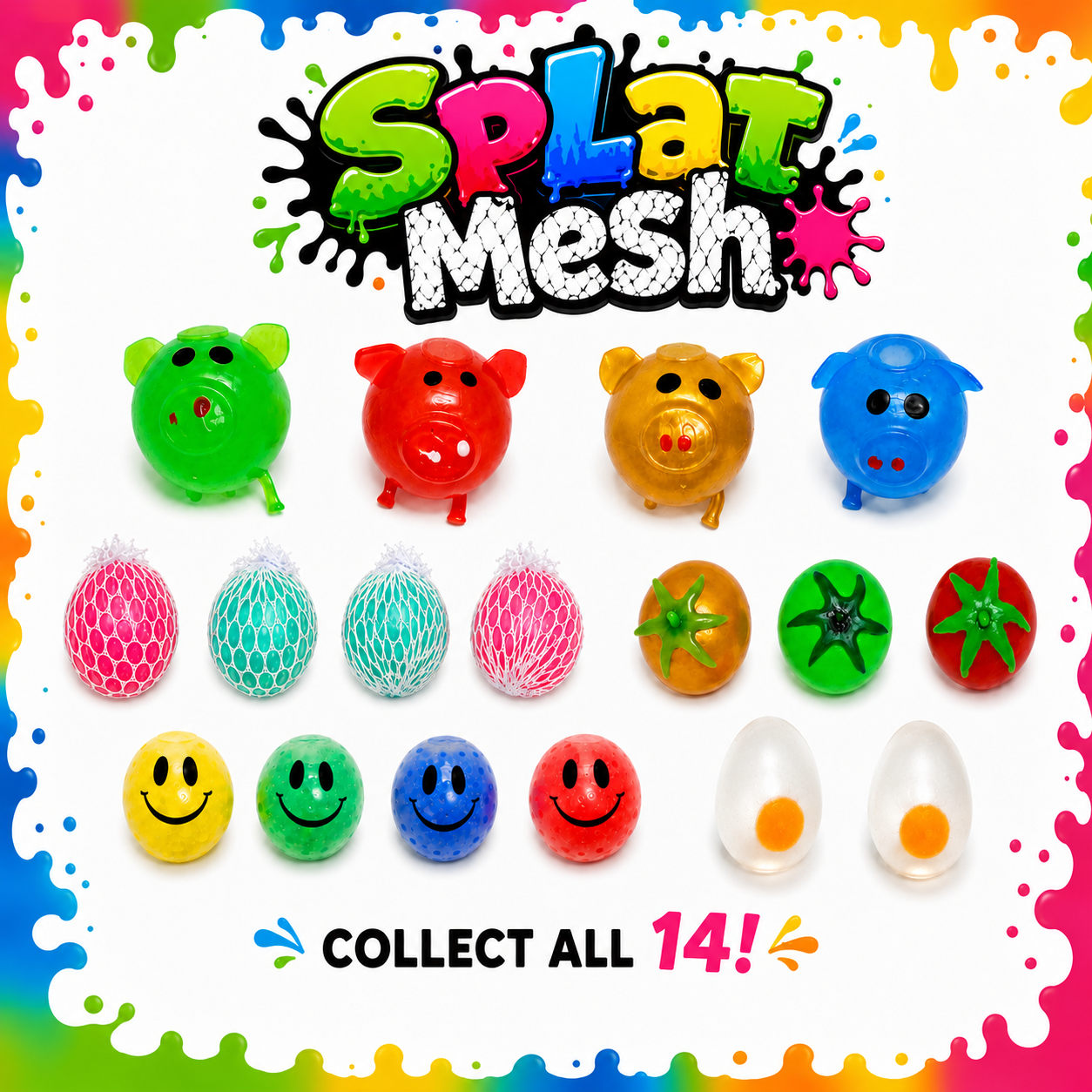 Splat Mesh Poster - 11 X 17