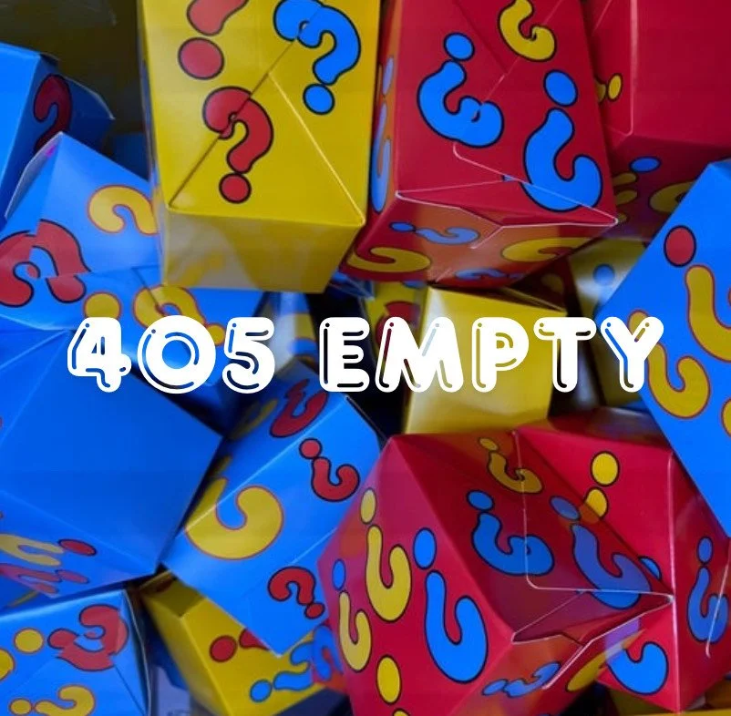 Empty Mystery Boxes- $0.45 a piece