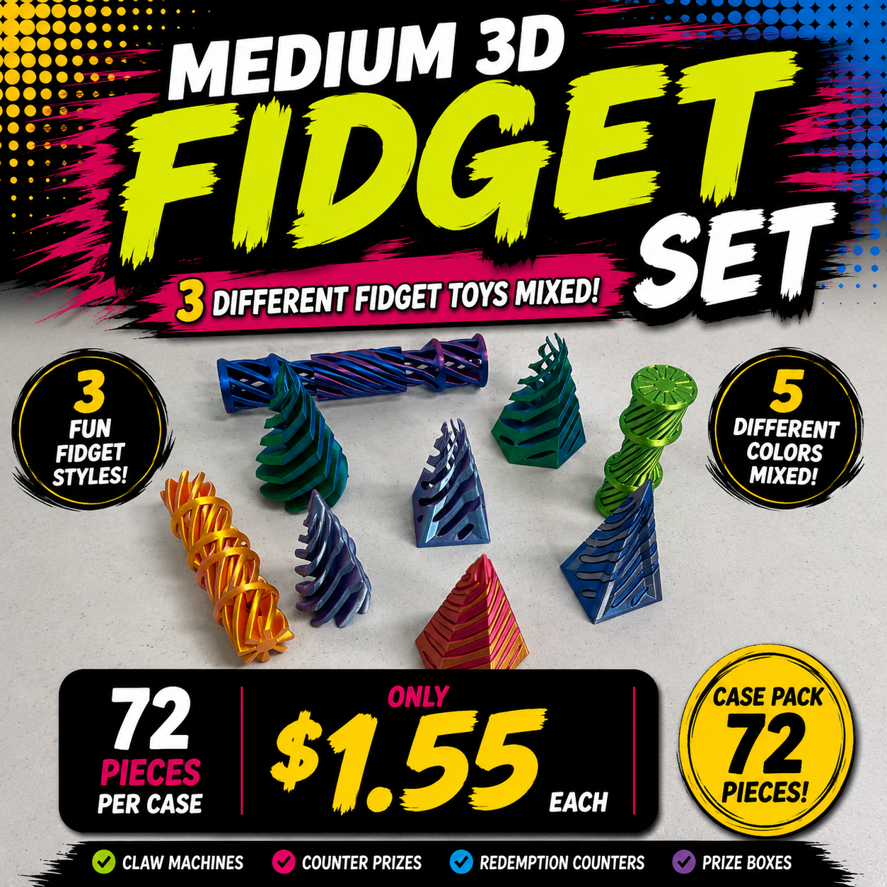 Medium 3D Printed Toys - $1.55 a piece