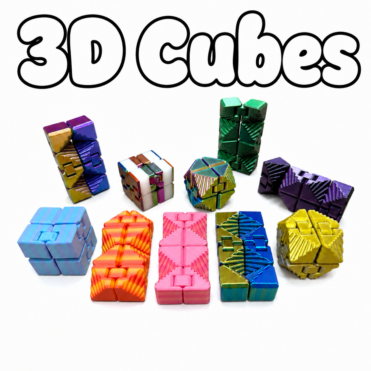 3D Printed Infinity Cubes - $1.75 a piece