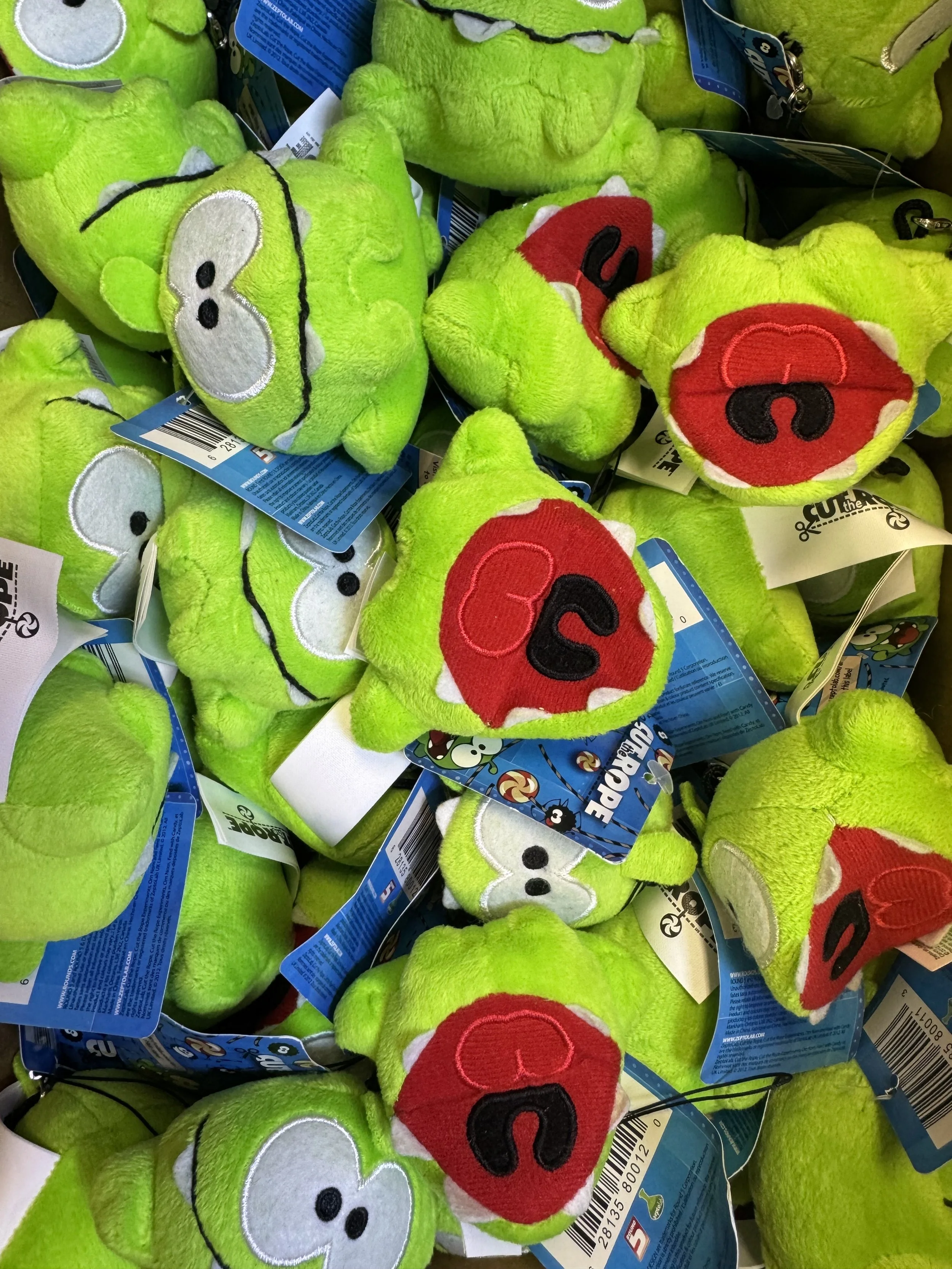 3" Cut the Rope Mini Plush - $0.75 a piece