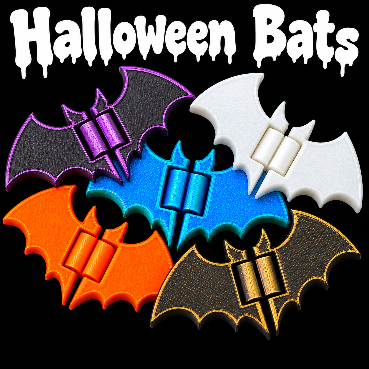 3D Printed Halloween Bats - $0.49 a piece