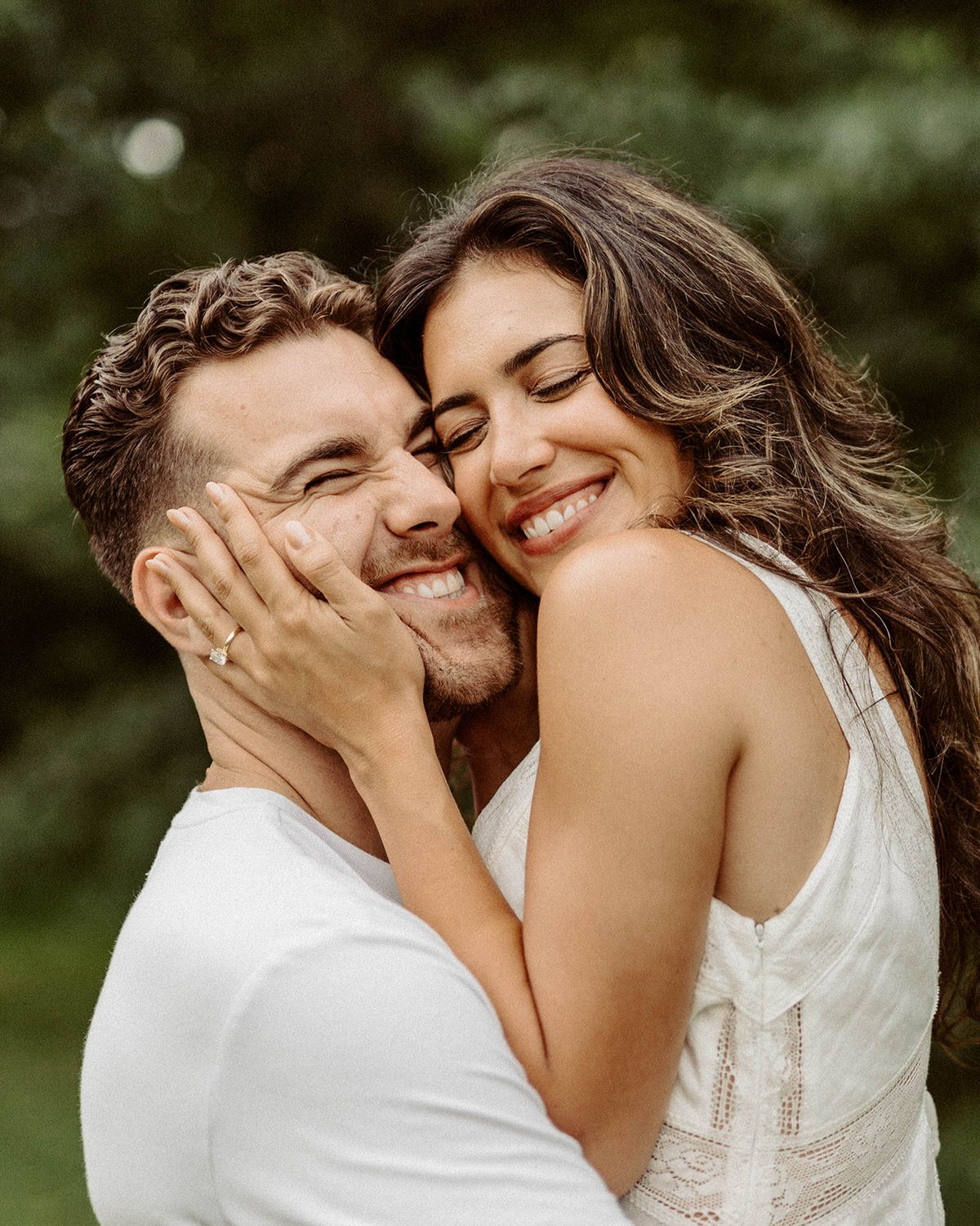 Candid engagement session moment by Ontario wedding photographer Ontario wedding photographer Amare Studios