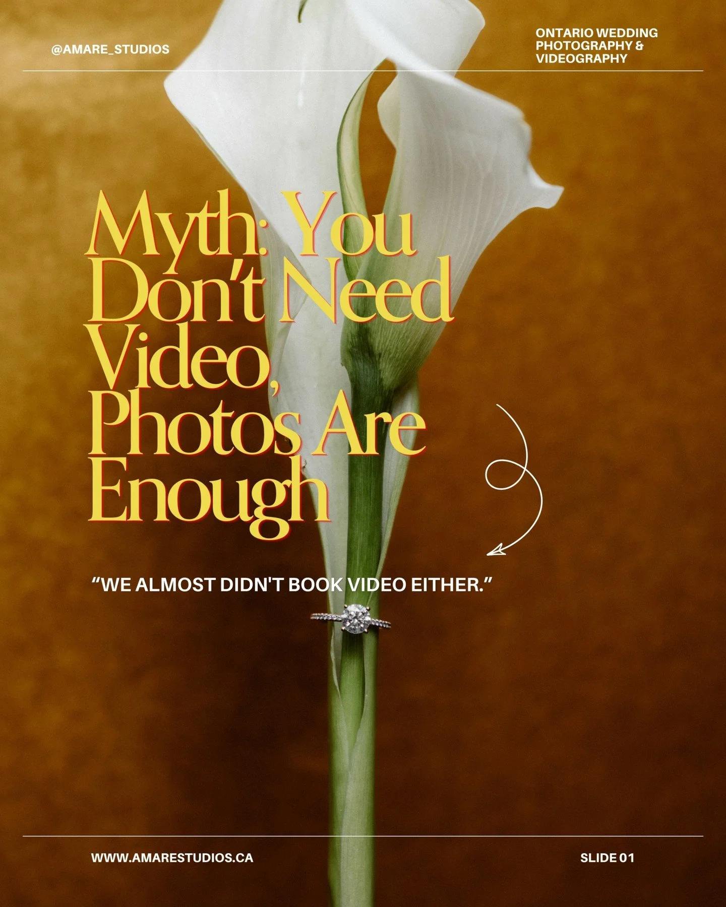 We almost didn't book video at our own wedding.

I work in this industry and even I second-guessed it. It felt like the easy cut. Photos would be enough, right?
But here's what photos can't do. They can't capture the feeling of the whole day moving.
