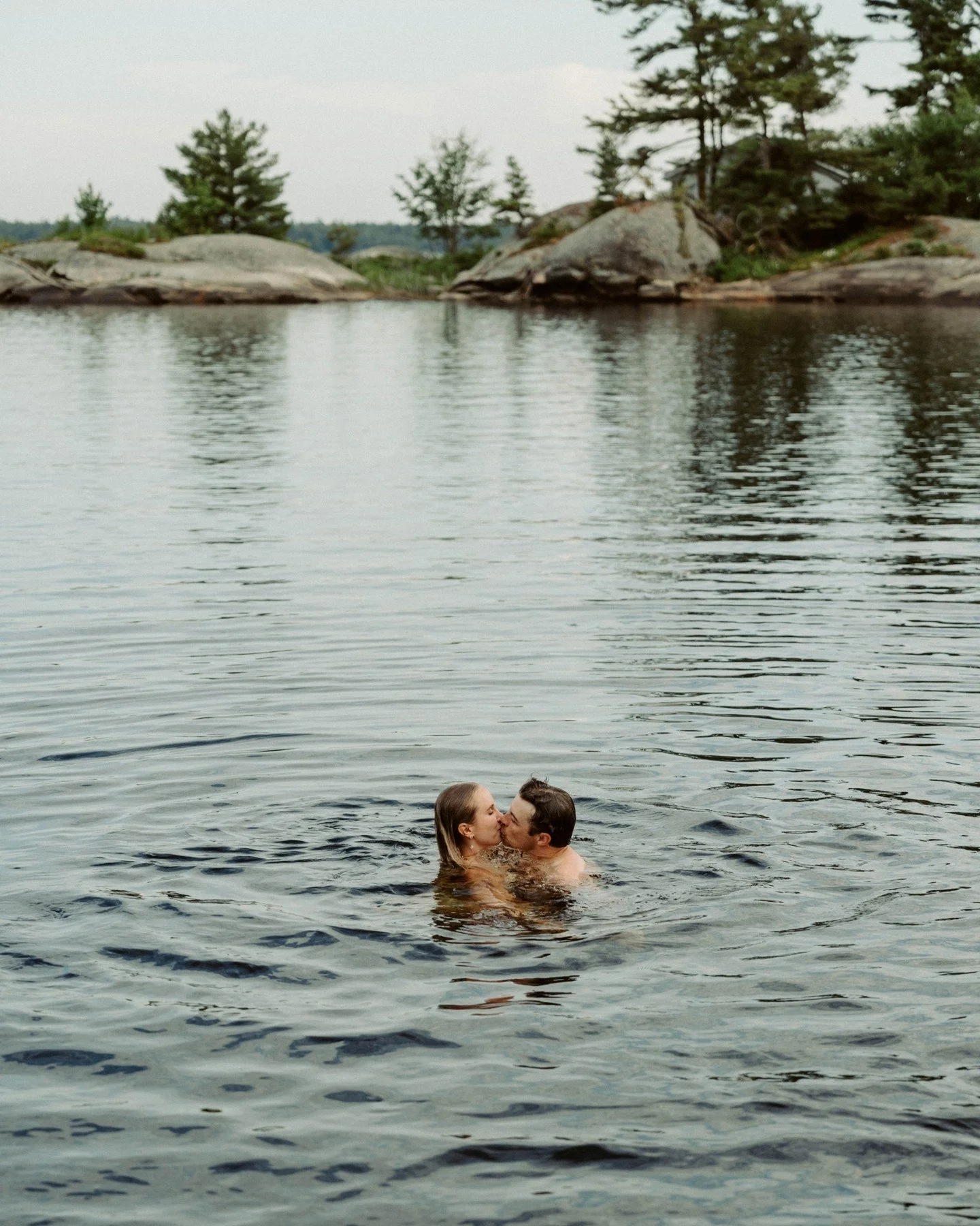 Four summers ago Peter and Amy met in Honey Harbour on Georgian Bay 
@amykazlovskis

They live in Squamish now but still come back every summer. Their little slice of paradise. So that's exactly where we took their engagement photos, right back where