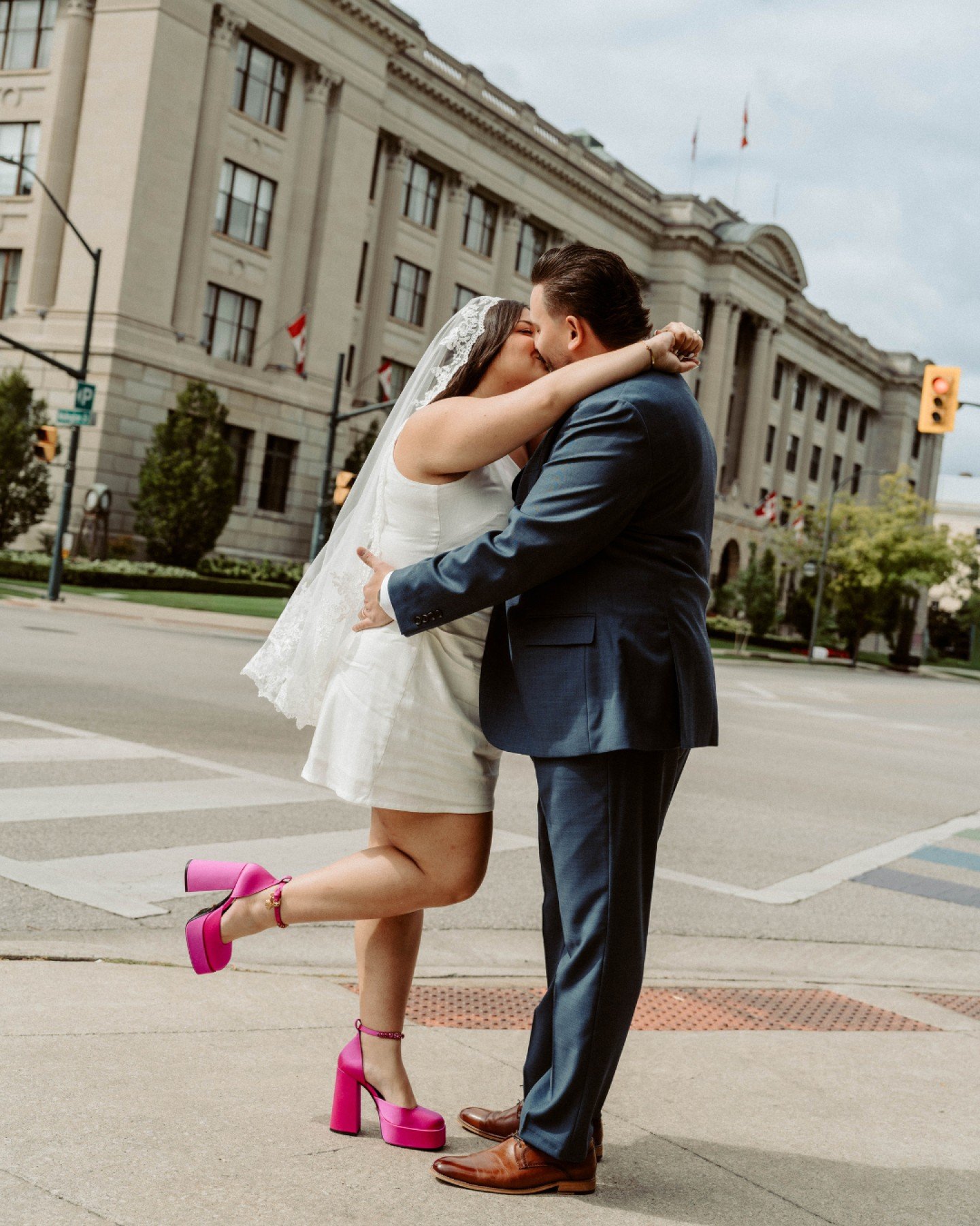 Some of my favorite days to shoot are the ones where it's just the couple and the people who matter most, no seating chart, no massive guest list, just an intentional group there to actually be present.

Zeina and Ali eloped in London, Ontario with t