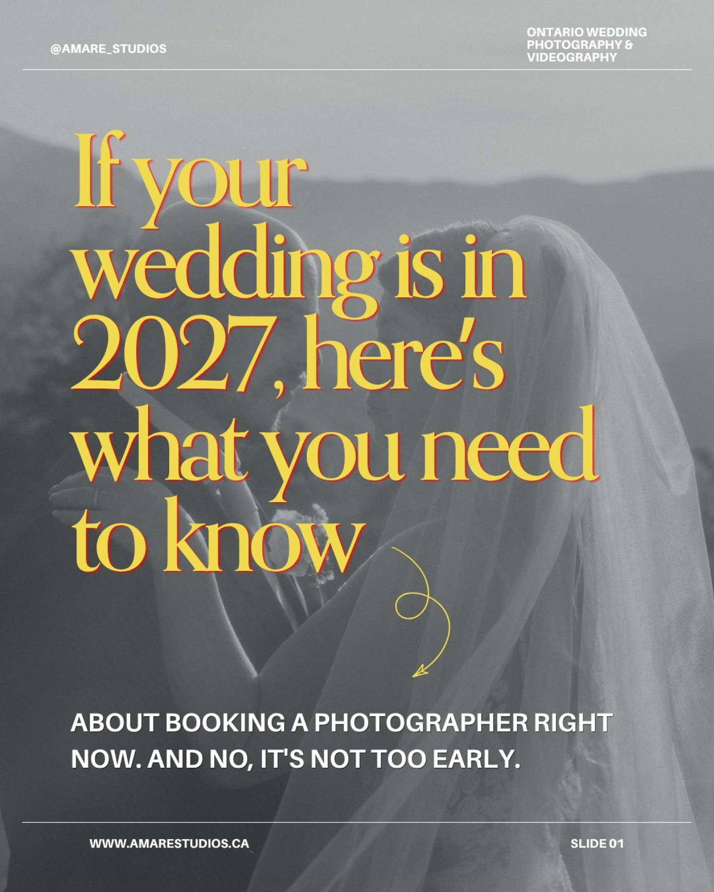 Had a couple message us last week, 2027 wedding, and they opened with "is this way too early?"

It's not. It's almost exactly on time, actually.

Here's the thing nobody really explains about wedding planning timelines: the photographers an